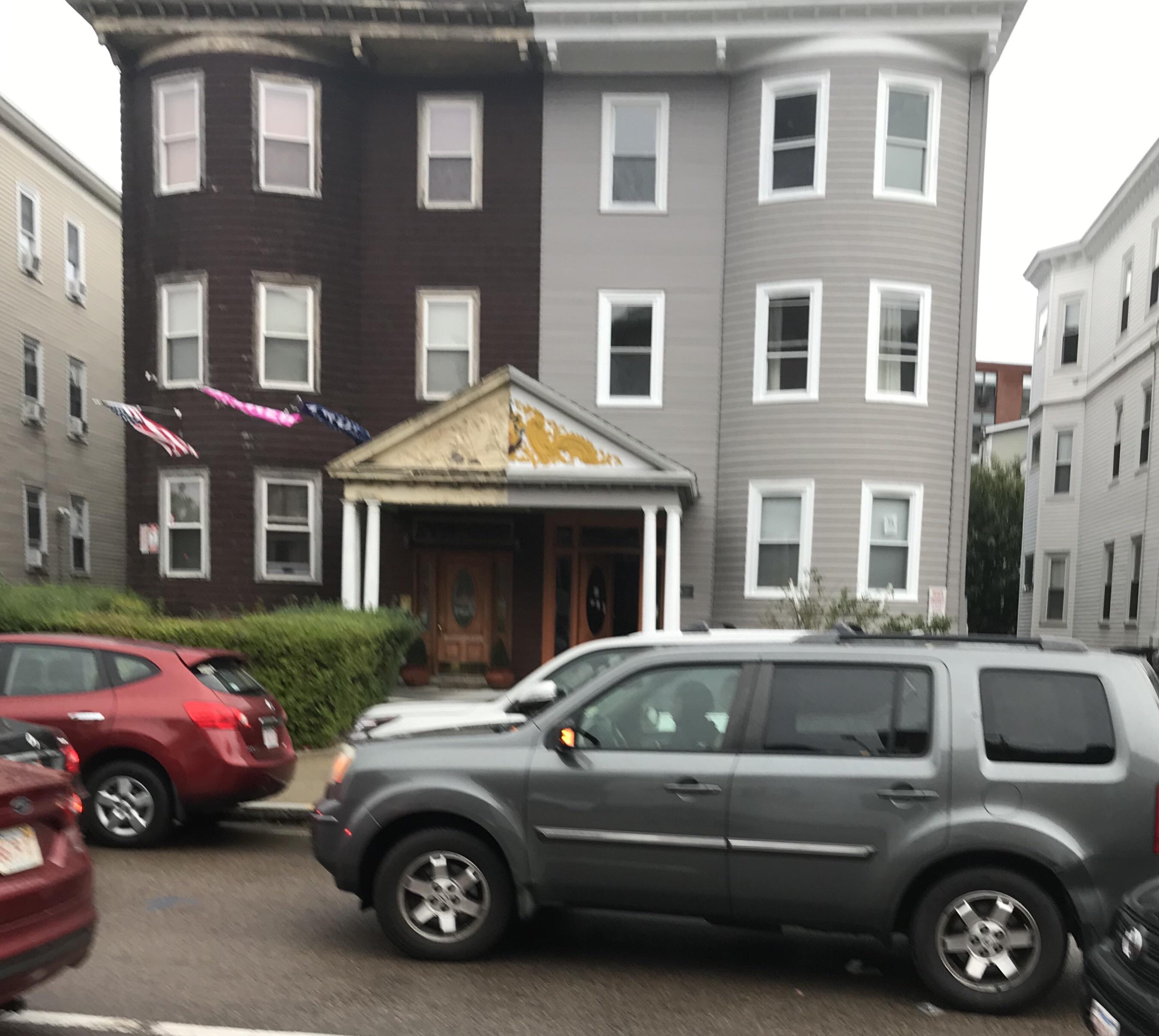 This perfectly half updated condo/house I saw in Boston today r