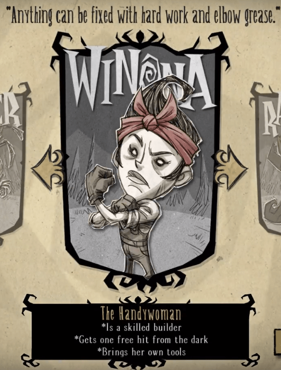 Winona's confirmed perks r/dontstarve