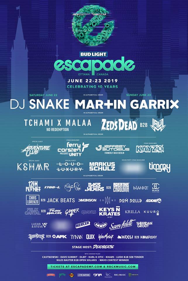 escapade music festival 2023 tickets ESCAPADE 2019 LINEUP!! EDM