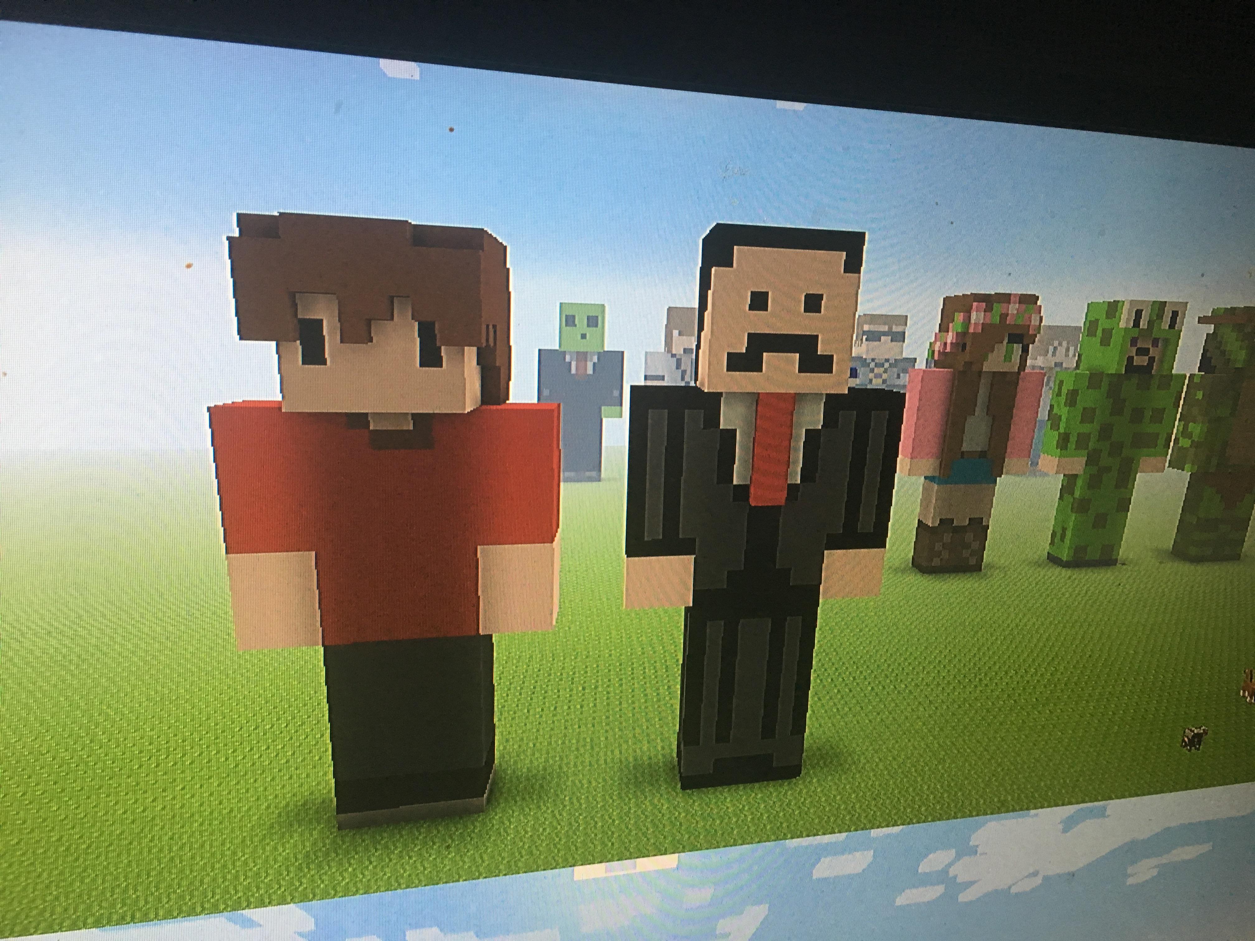 I made grian and Mumbo jumbo in Minecraft r/Minecraft