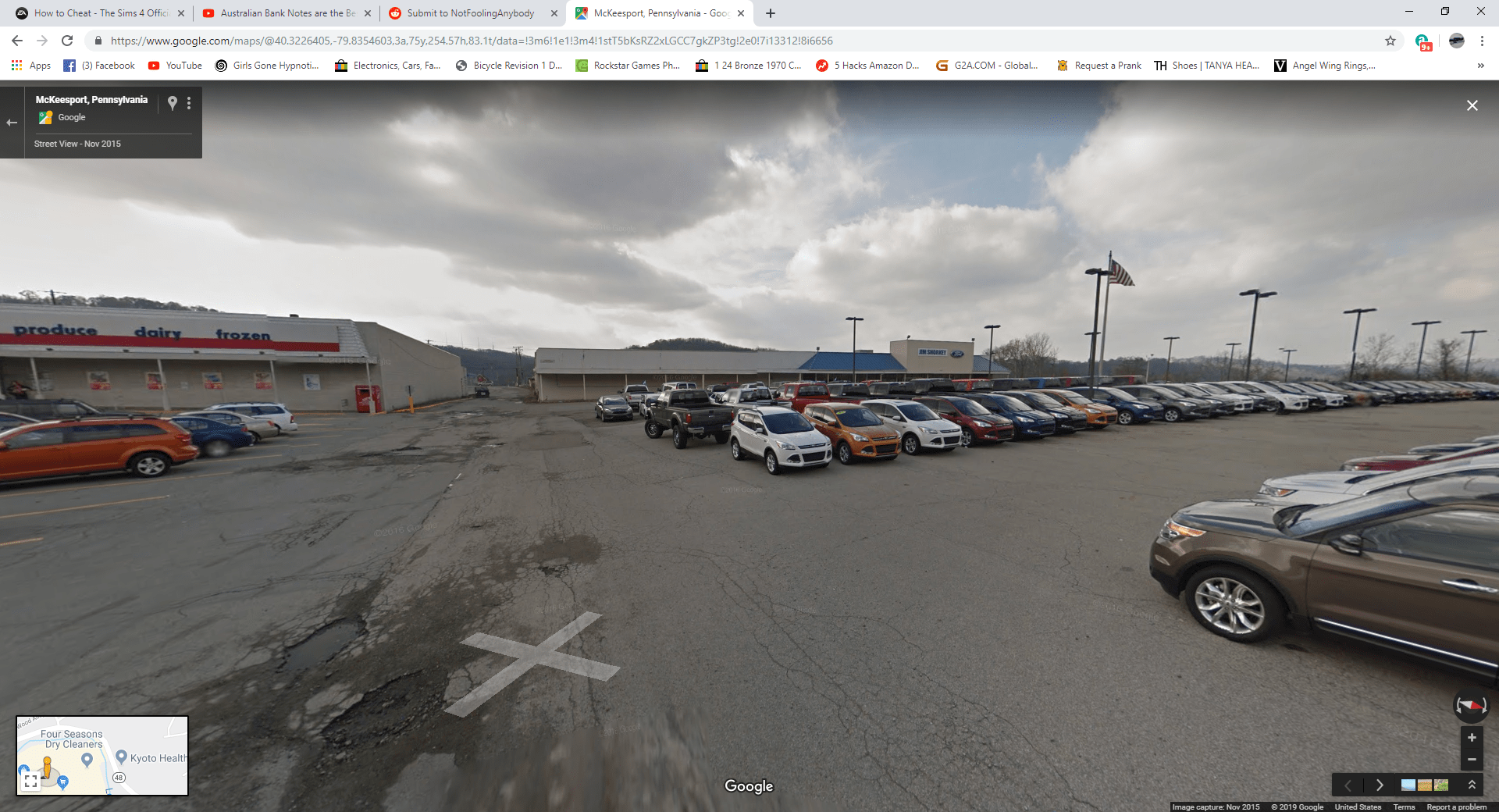 former ames now a car dealership in McKeesport, Pennsylvania r