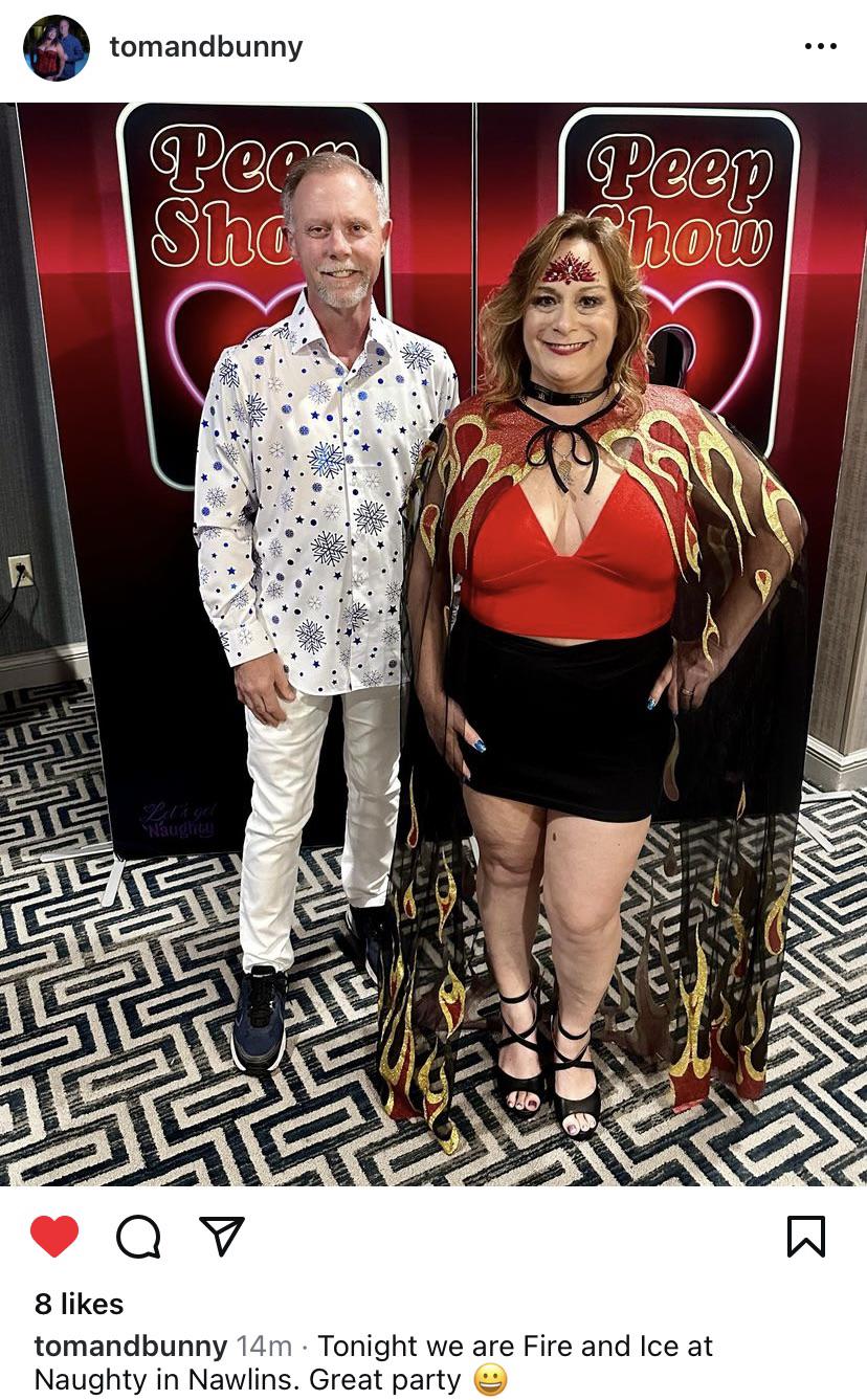 Tom and Bunny looking nice and limber at Naughty in Nawlins 😎😈 : r