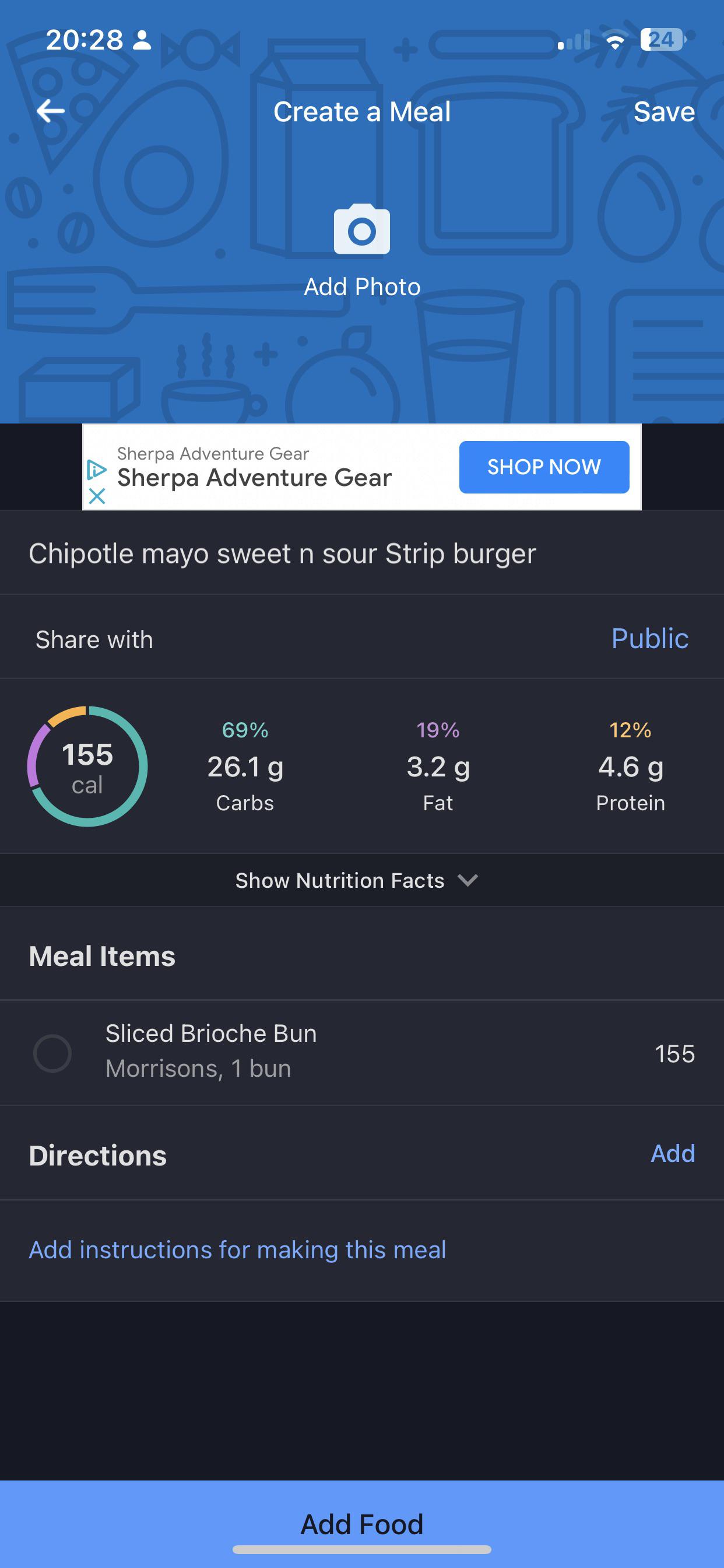 Not letting me add more than 1 meal item in create a meal r/Myfitnesspal