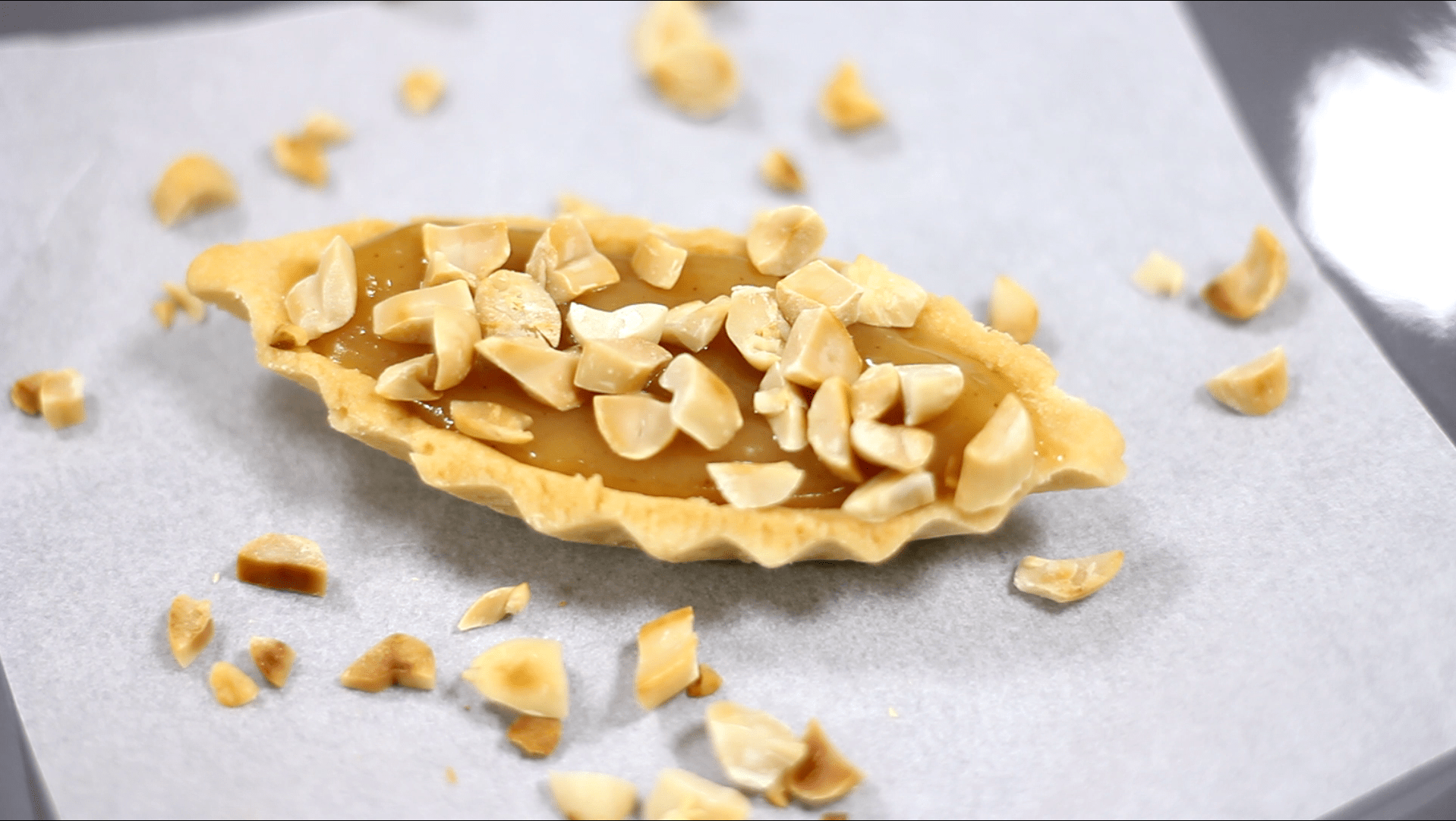 Yema Tart is a creamy condensed milk custard filling in a crumbly