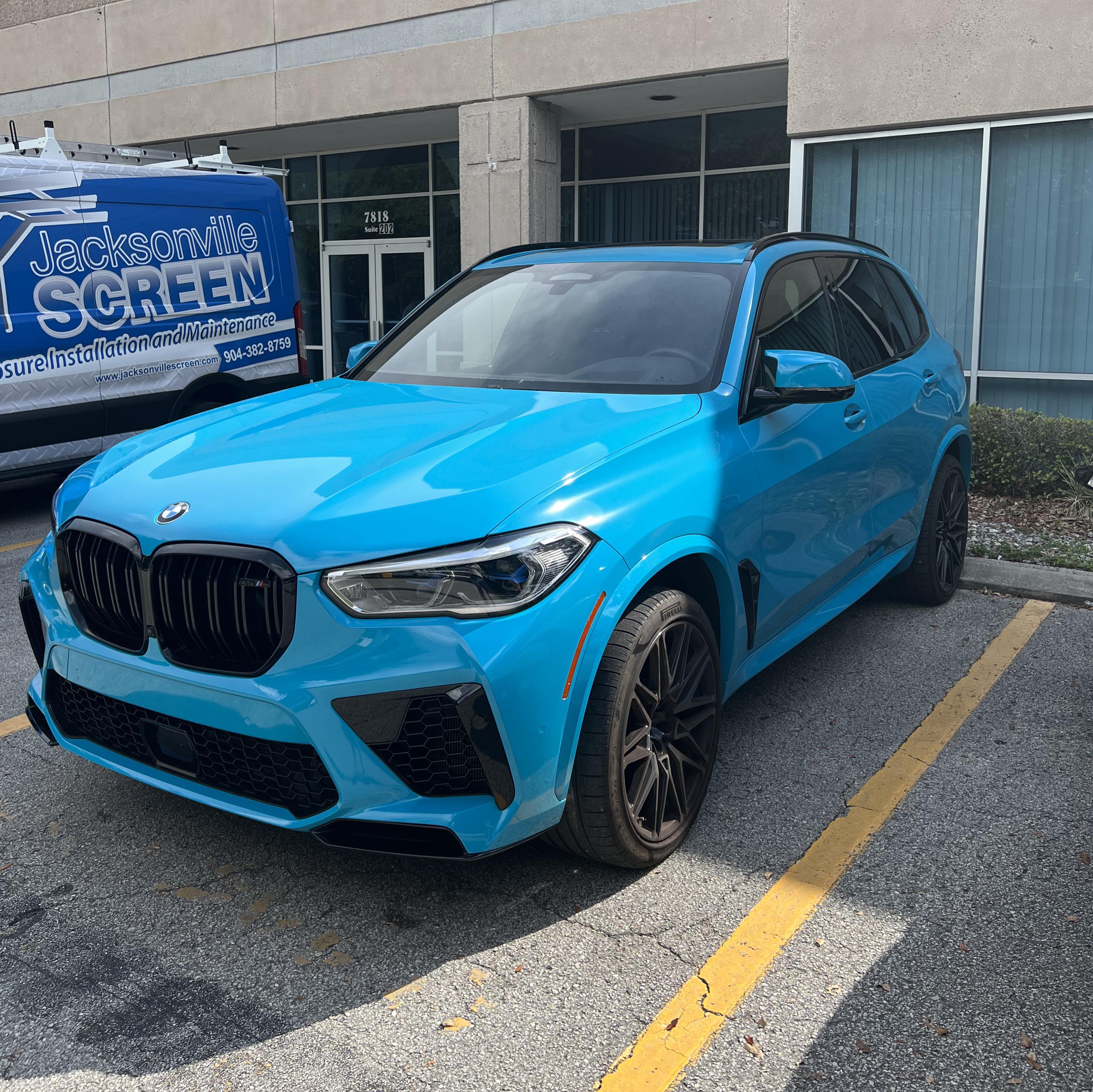 Over the moon with how the Miami blue wrap turned out 😍 BMW
