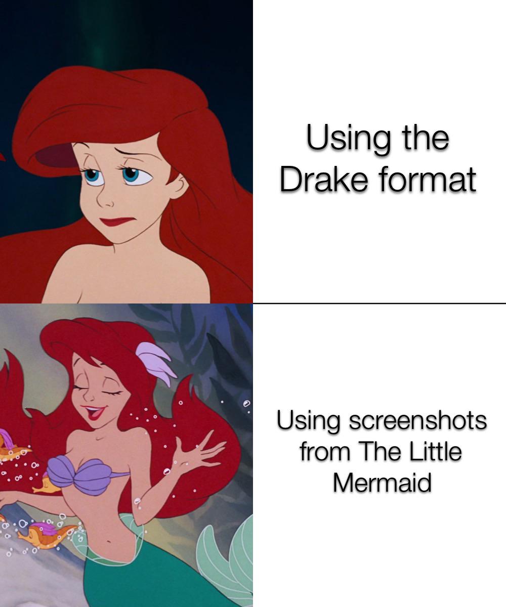 Little Mermaid meme I made Ficreation