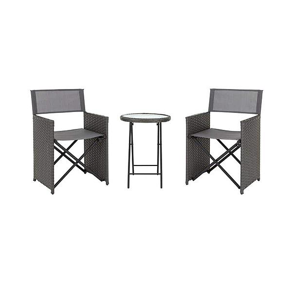 [Home Depot] 3Piece Hampton Bay Montrose Gray Folding Wave Outdoor