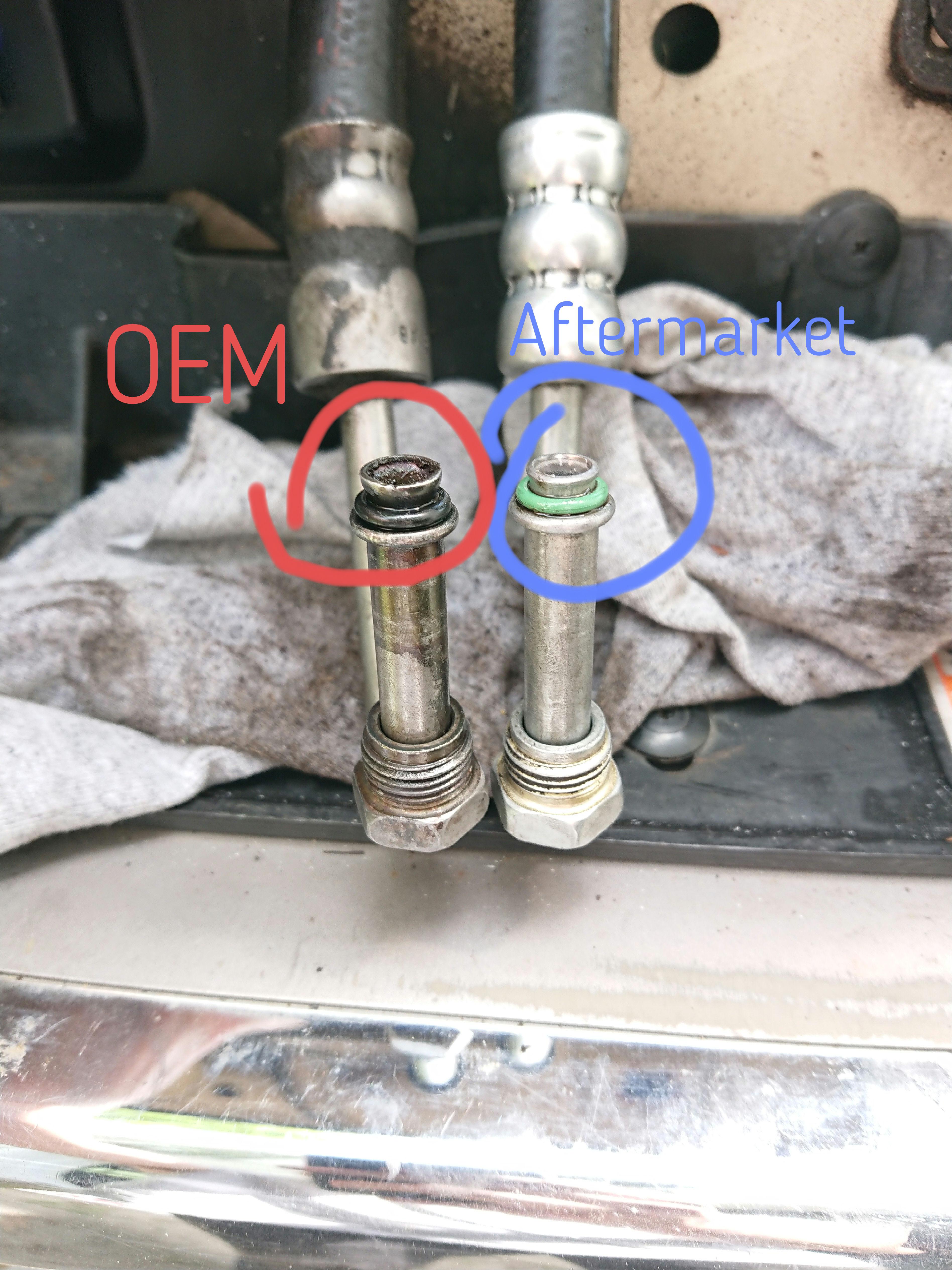 1993 Ford E150 Van Replacement Power Steering Pressure Hose wont fit