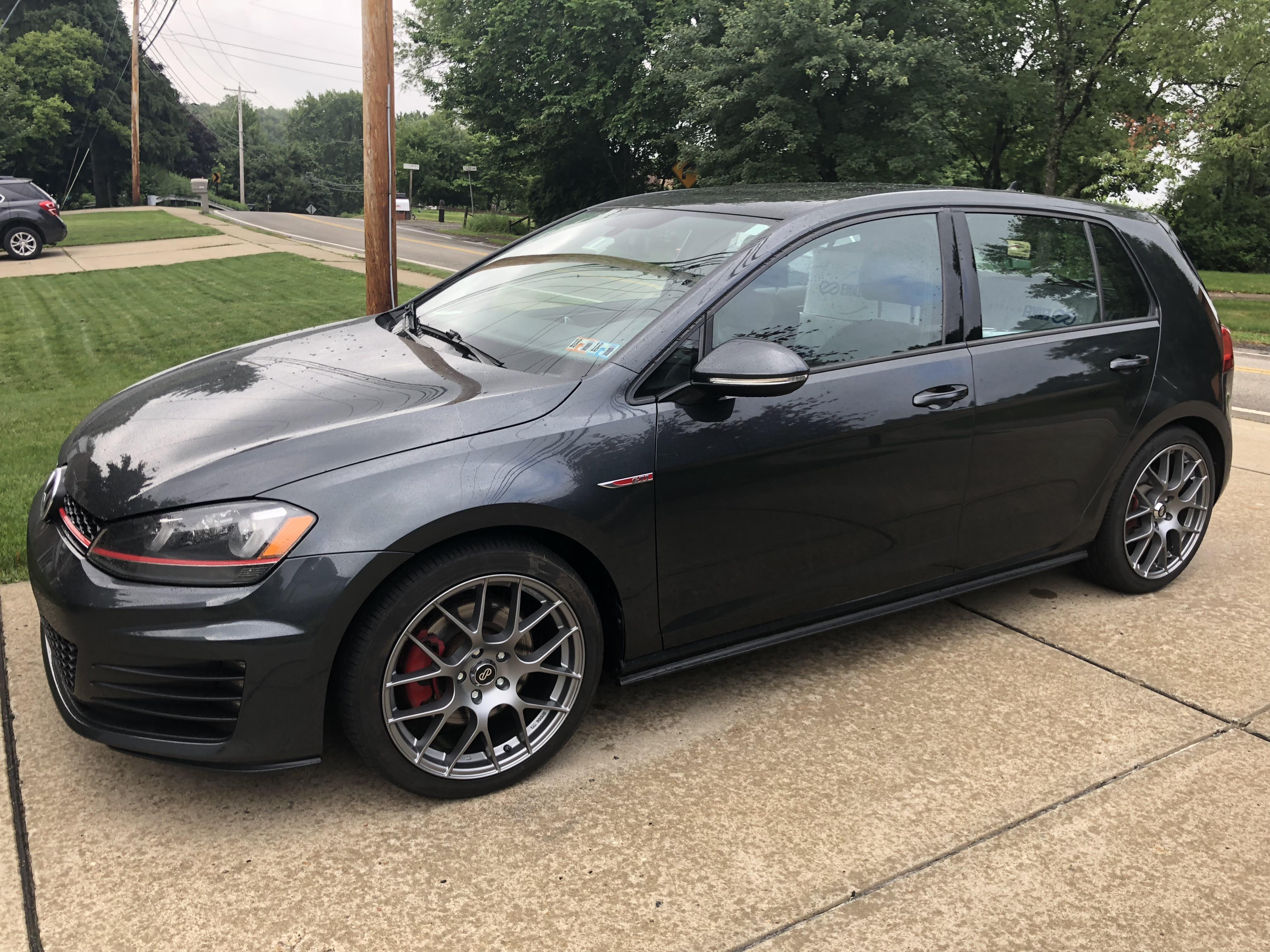 New wheels (Enkei Raijin gunmetal grey) r/GolfGTI