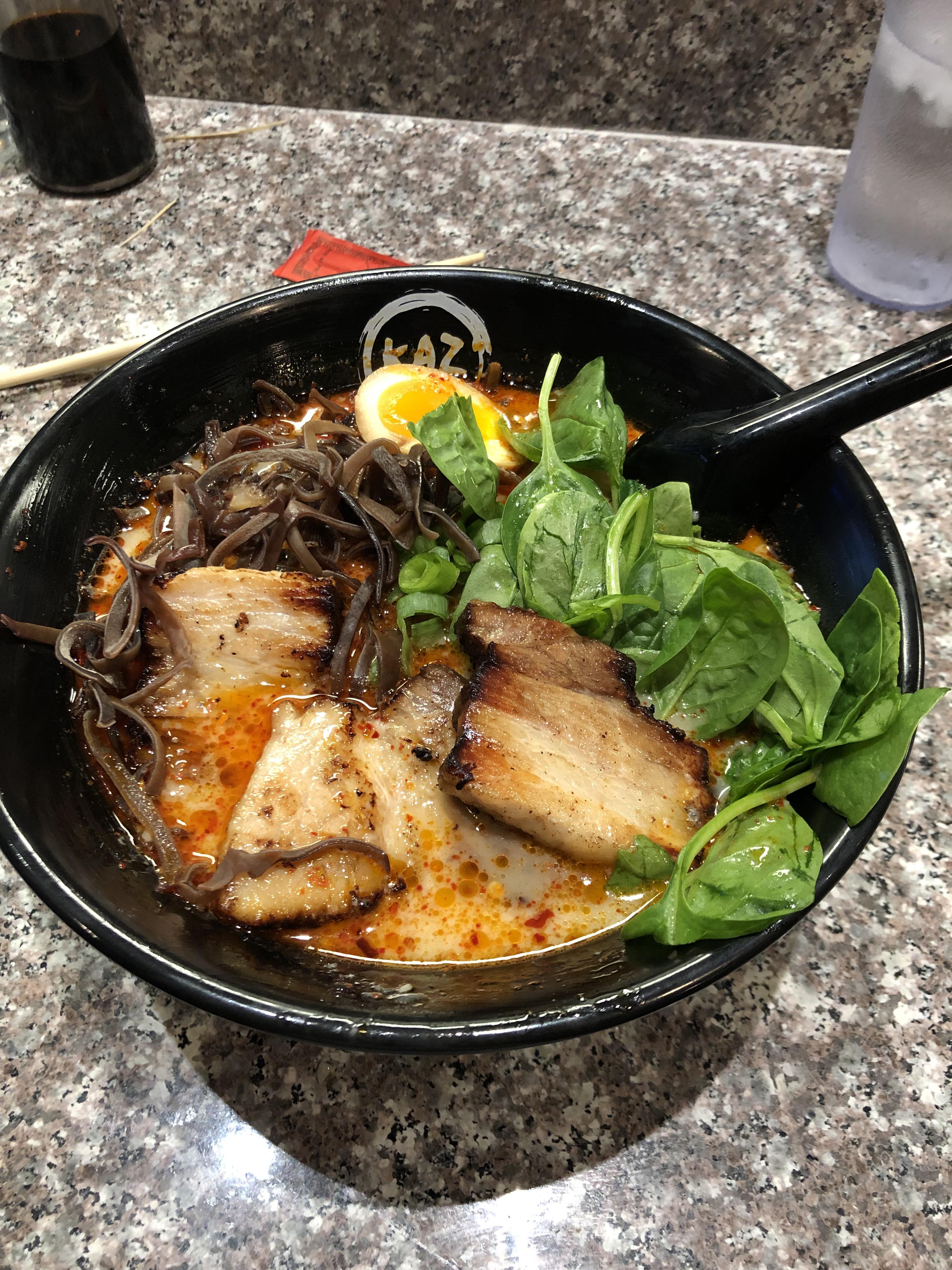 Tonkotsu from Kaz Ramen in Riverside, California r/ramen