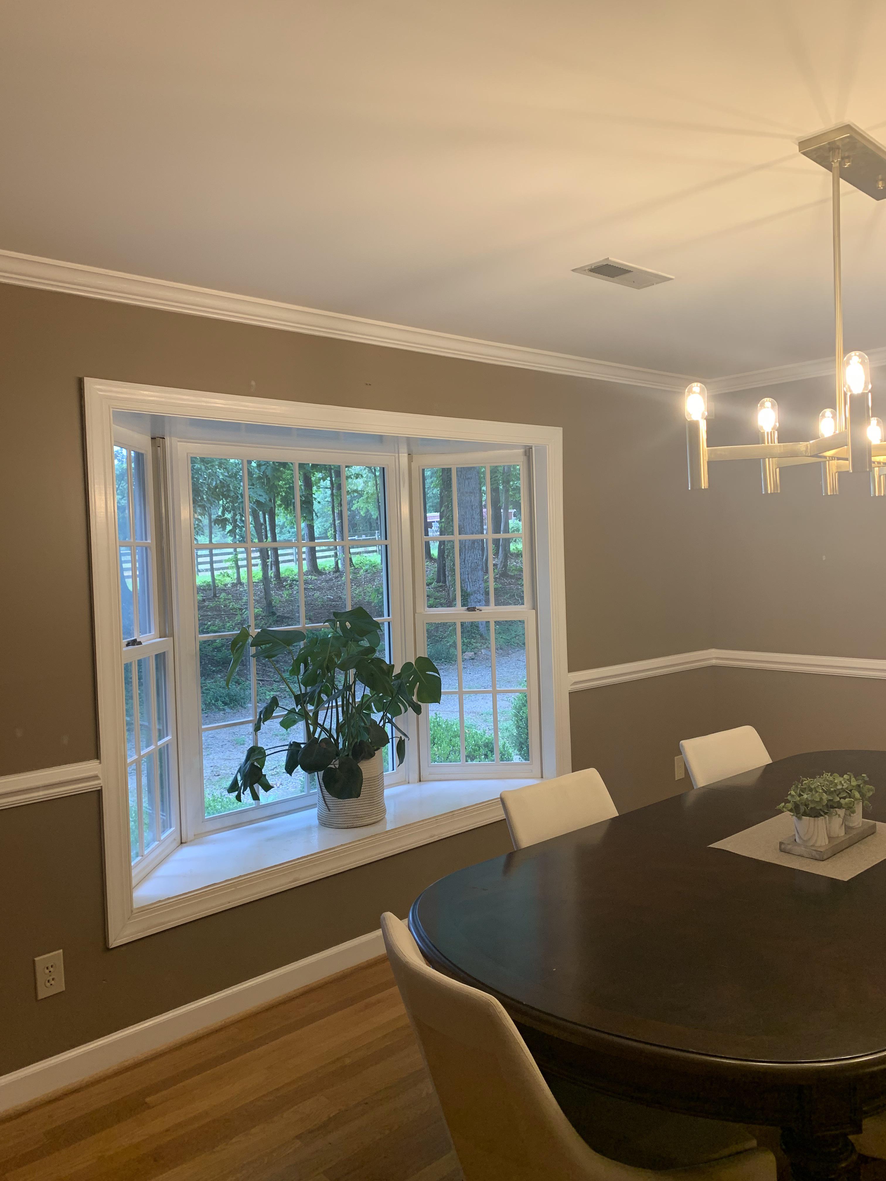 What should I do with this bay window in my dining room? Also paint