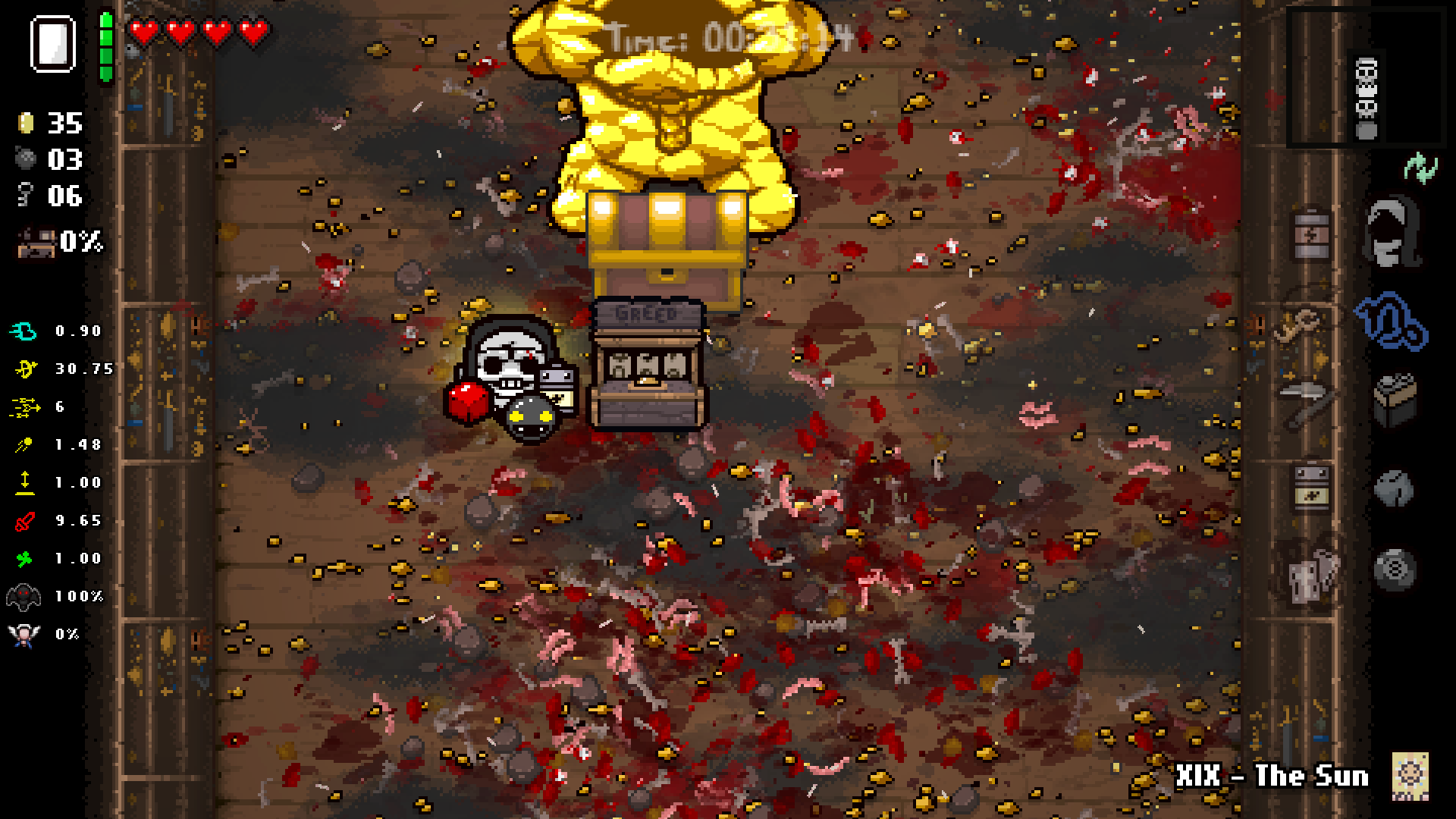 The Greed Machine can apparently jam even when the jam rate is 0. r