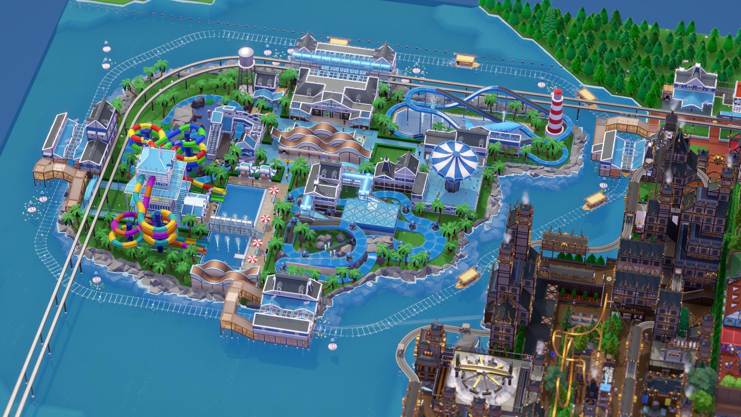 An update on my Splash Island park zone. Around 85 completed, with