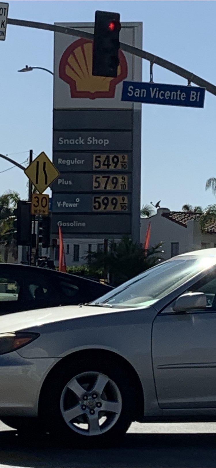 Some pretty cheap gas prices in Fairfax at Olympic/San Vicente r
