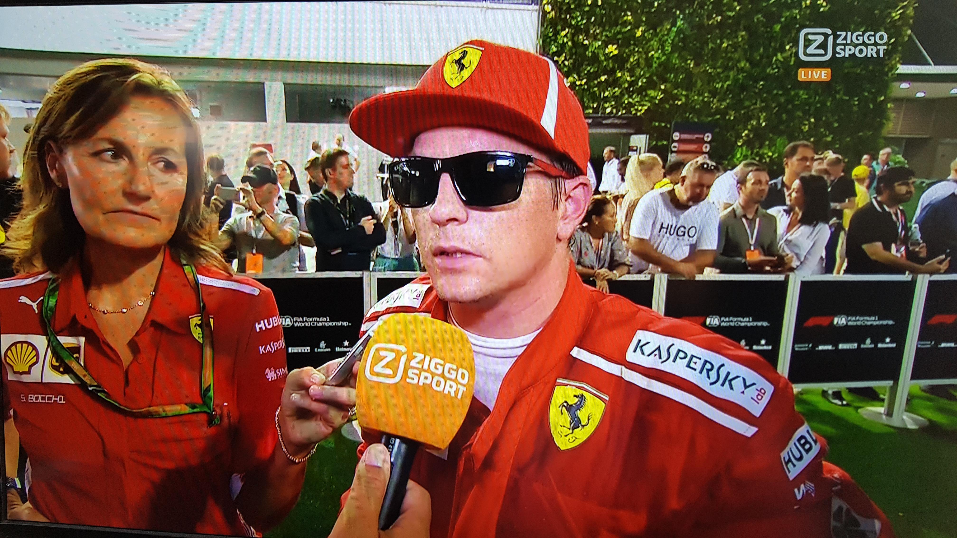 Kimi Raikkonen still wearing sun glasses at 10 pm r/formula1