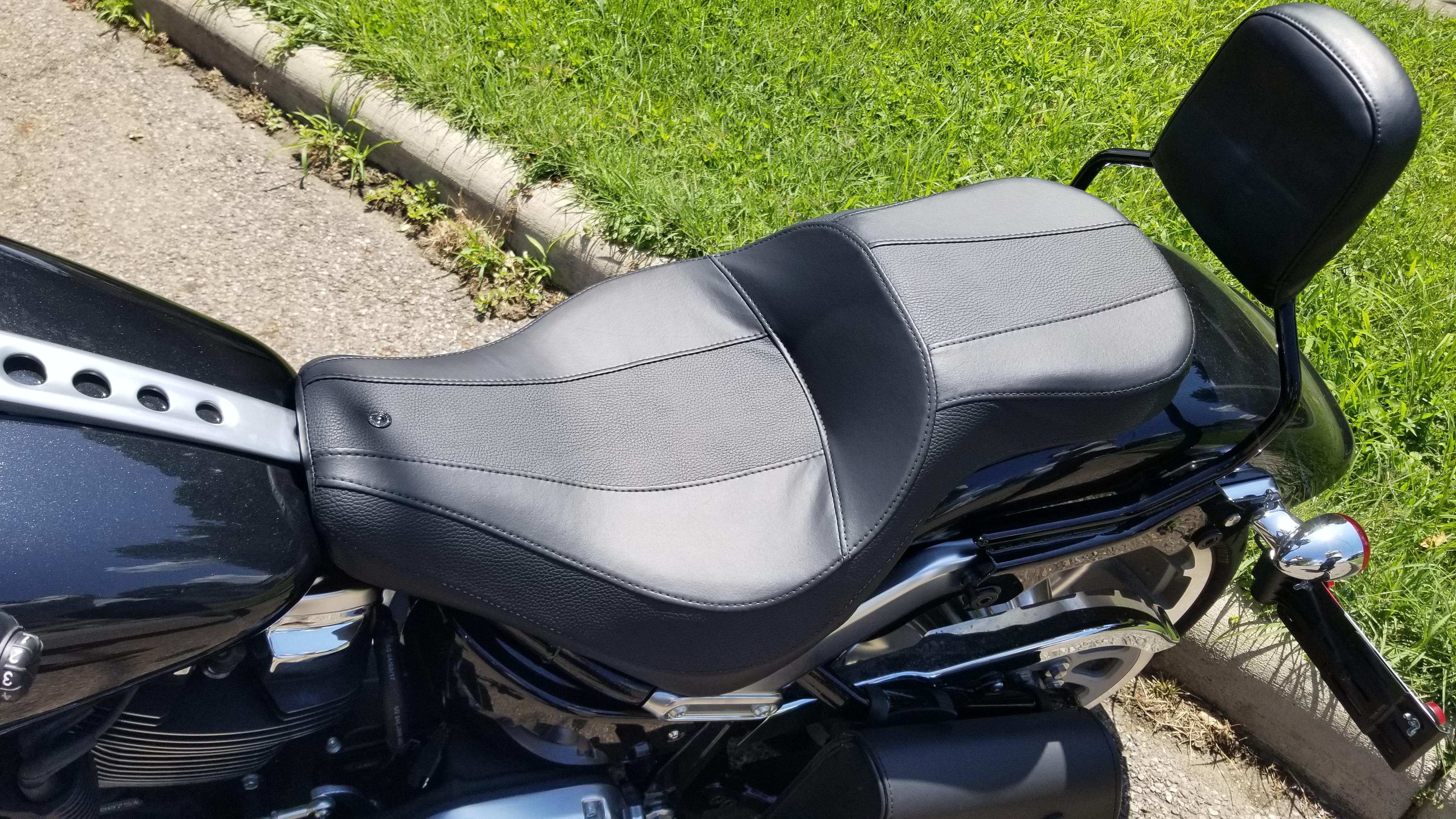 Tall boy seat of 2018 fatboy. For looks reference. r/Harley