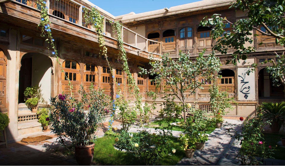 Courtyard of Traditional Kabuli House Old City Kabul, Afghanistan r
