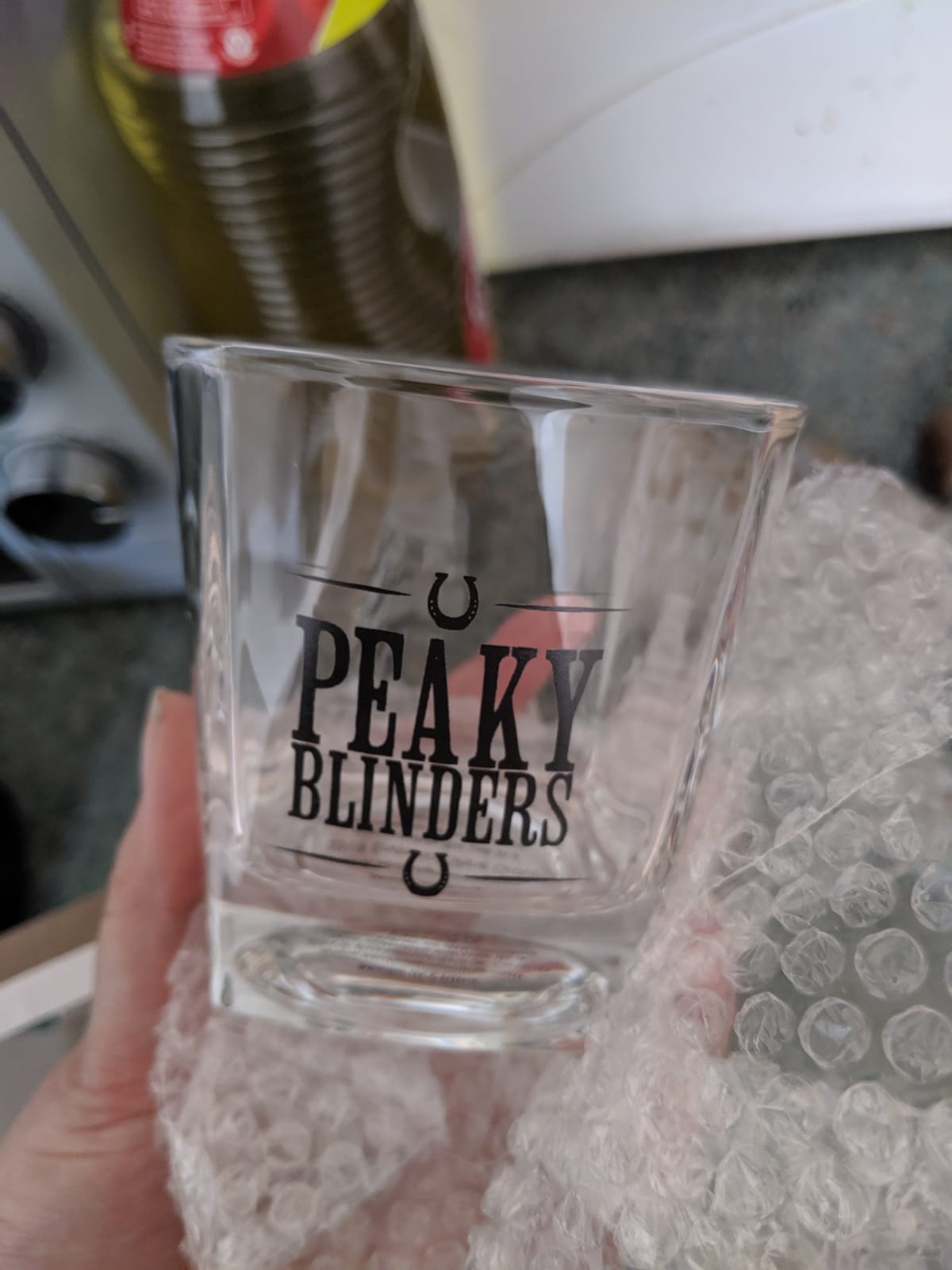 Got a Peaky Blinders whiskey glass today and it's beautiful r
