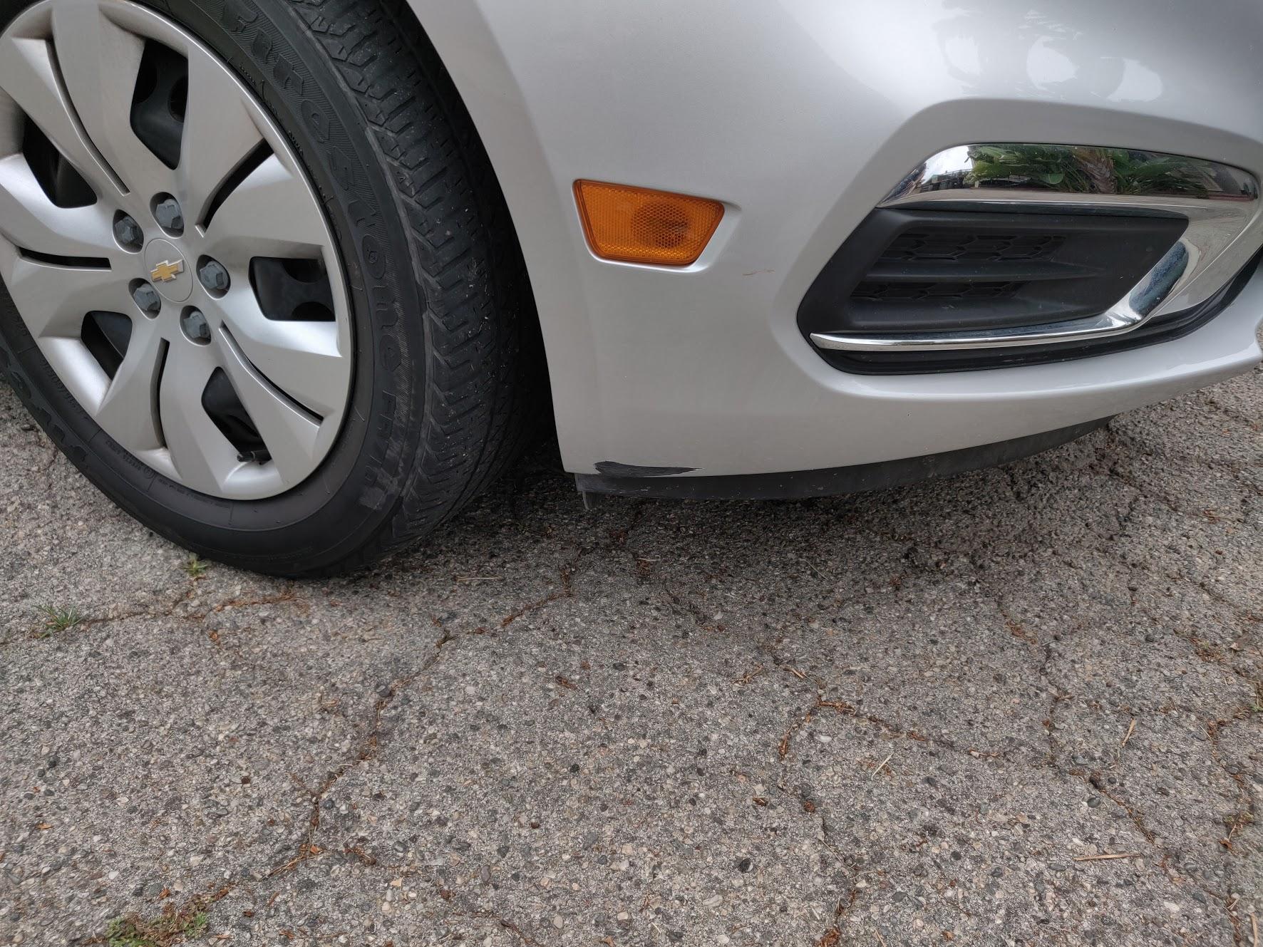 Easiest way to repair this scrape? I have to return my car in a month