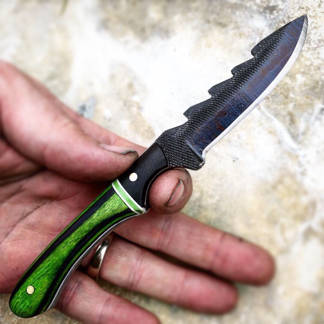 Diamondwood and African Blackwood "Zombie Knife" r/woodworking