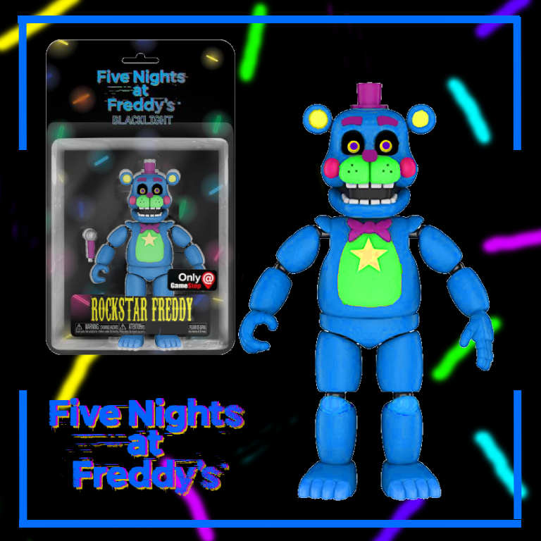 Blacklight Rockstar Freddy Figure r/fivenightsatfreddys