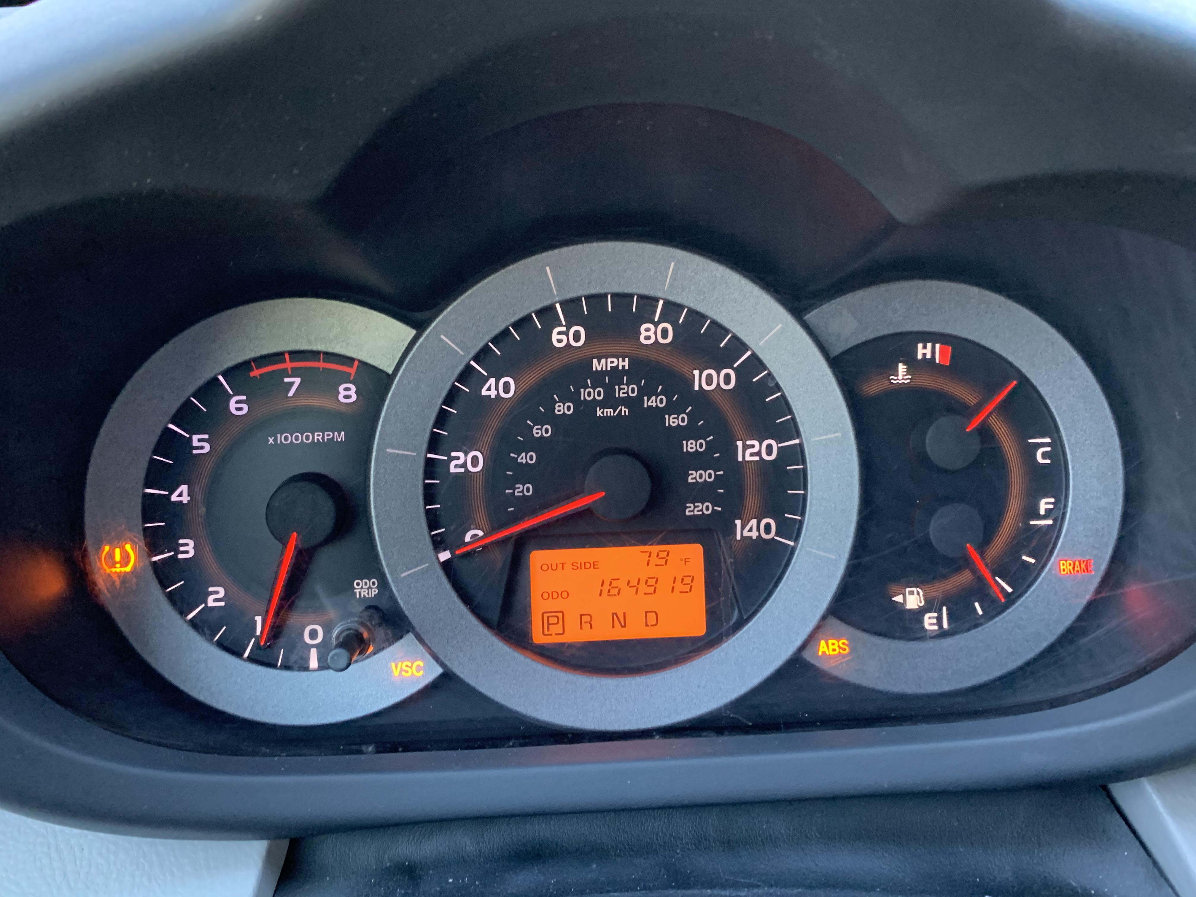 Why do all of these lights come on intermittently (low tire pressure