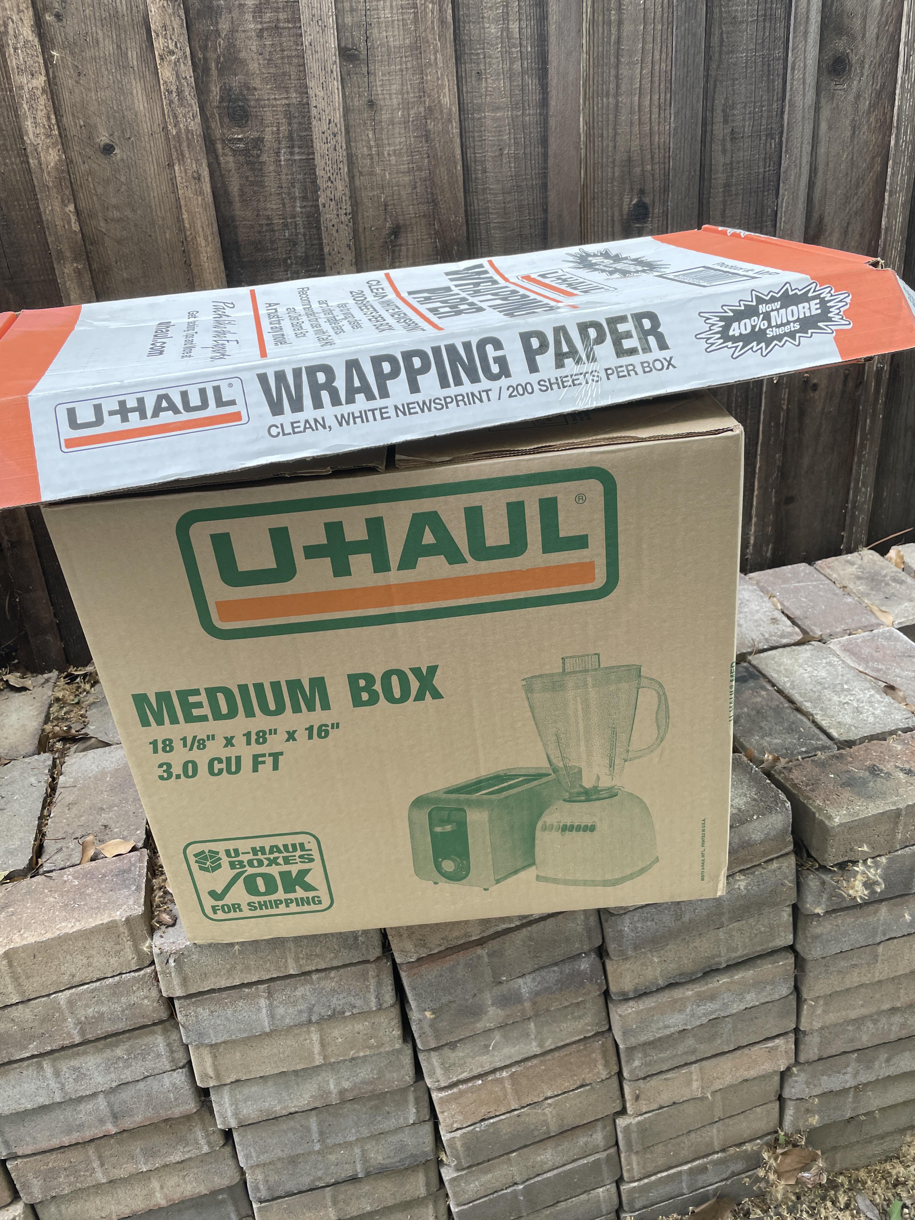 20 moving boxes and wrapping paper r/SacramentoBuyNothing