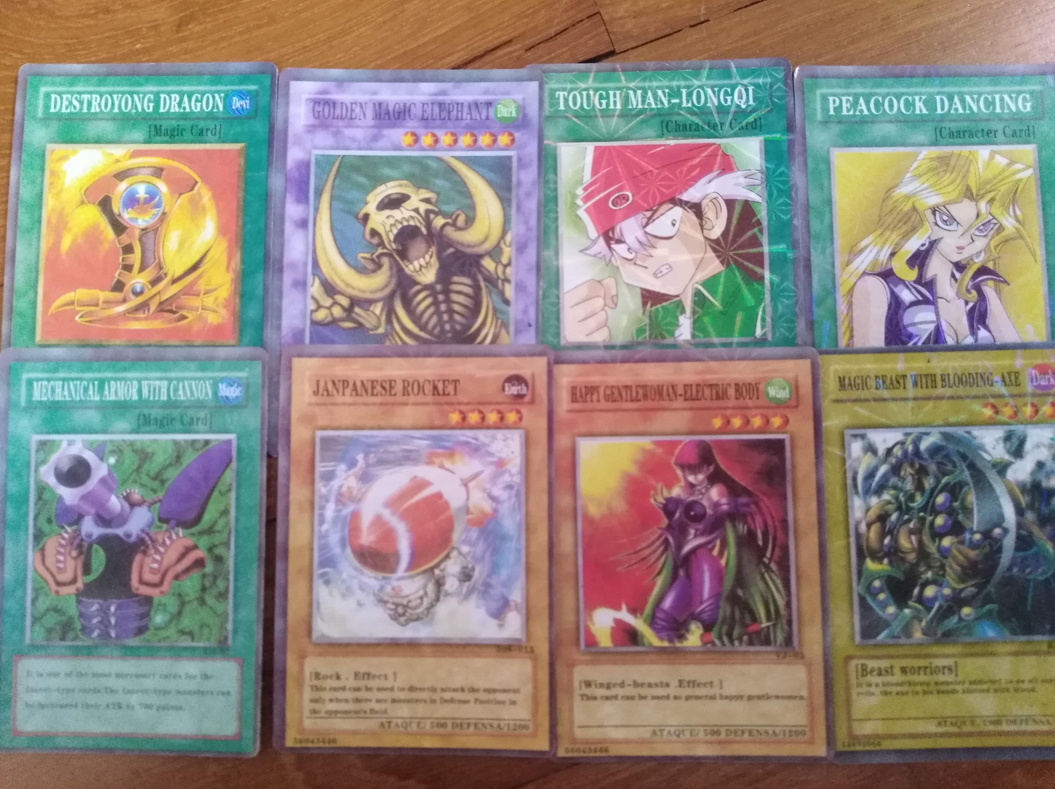 Found some yugioh knockoff cards while cleaning my room, here are some