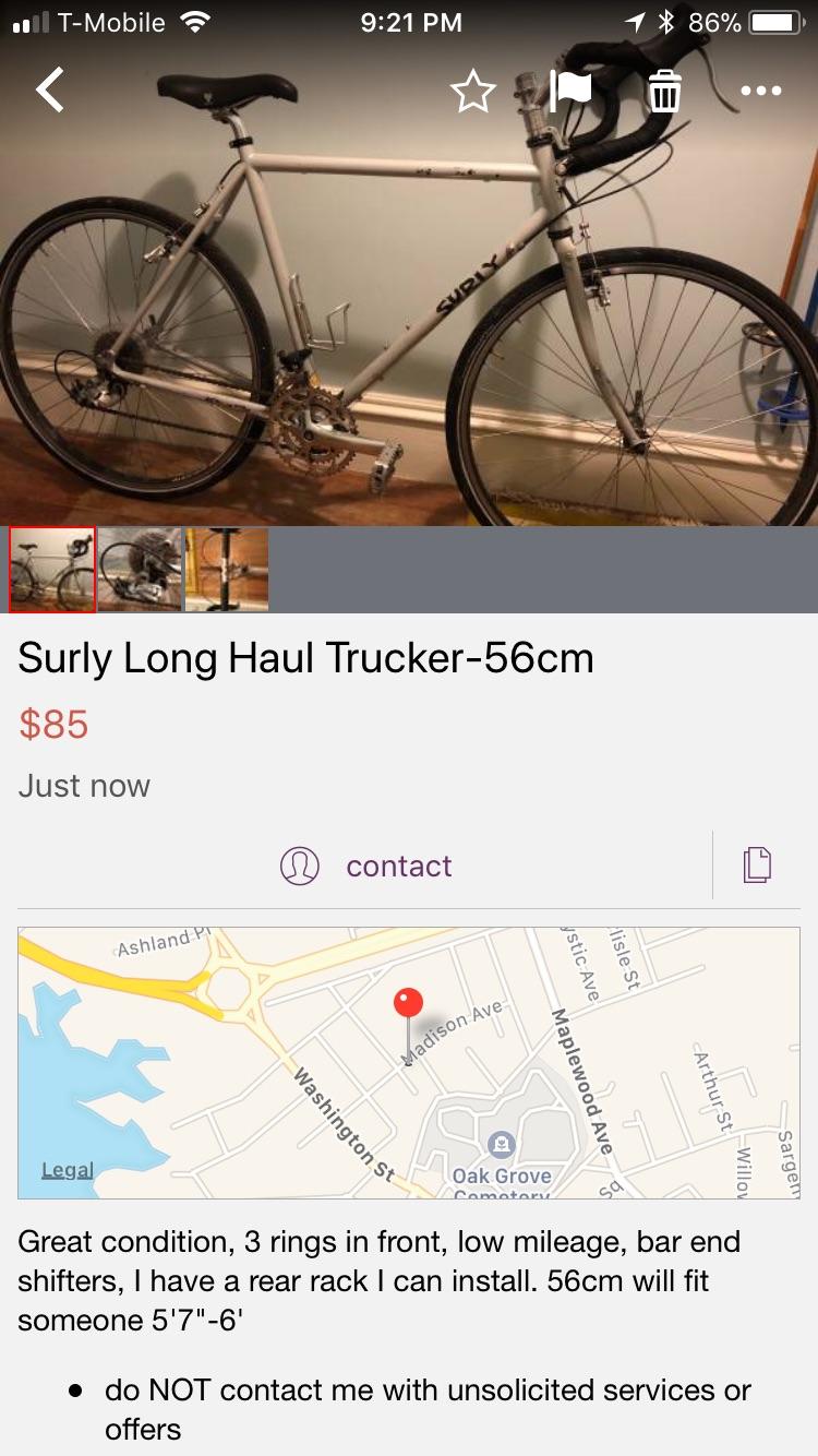 Absolute steal on Boston Craigslist bicycling