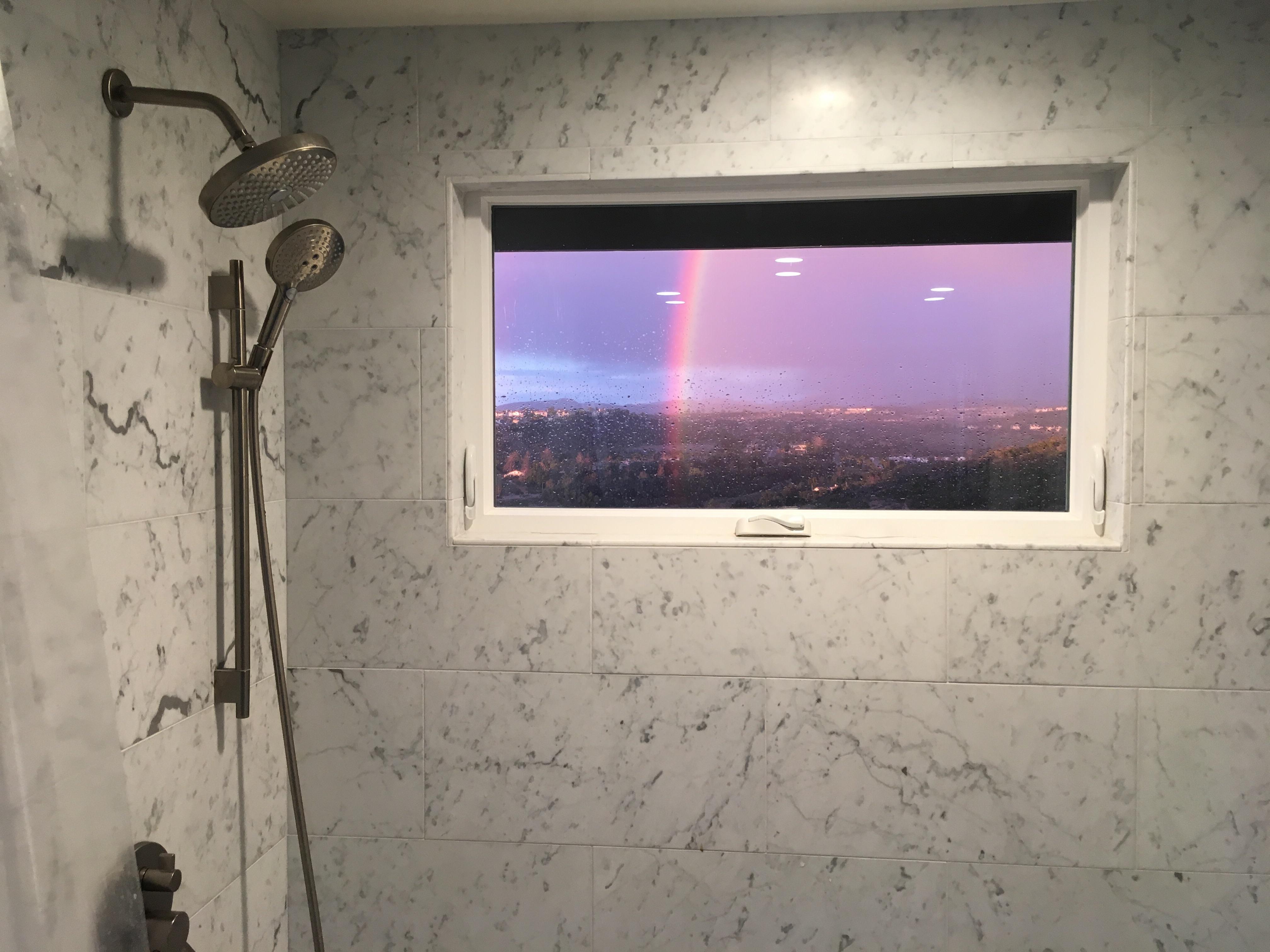 Hey San Diego, I heard you like showers when it showers. Bonus rainbow