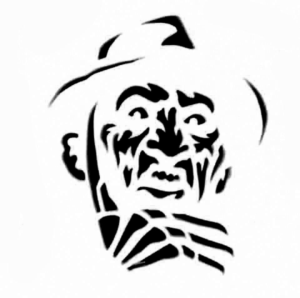 Nightmare on Elm Street Freddy (Pumpkin Stencil Pumpkin Pattern