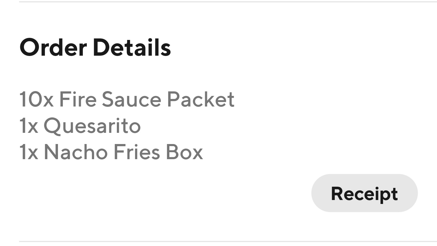 The legacy lives on through DoorDash tacobell