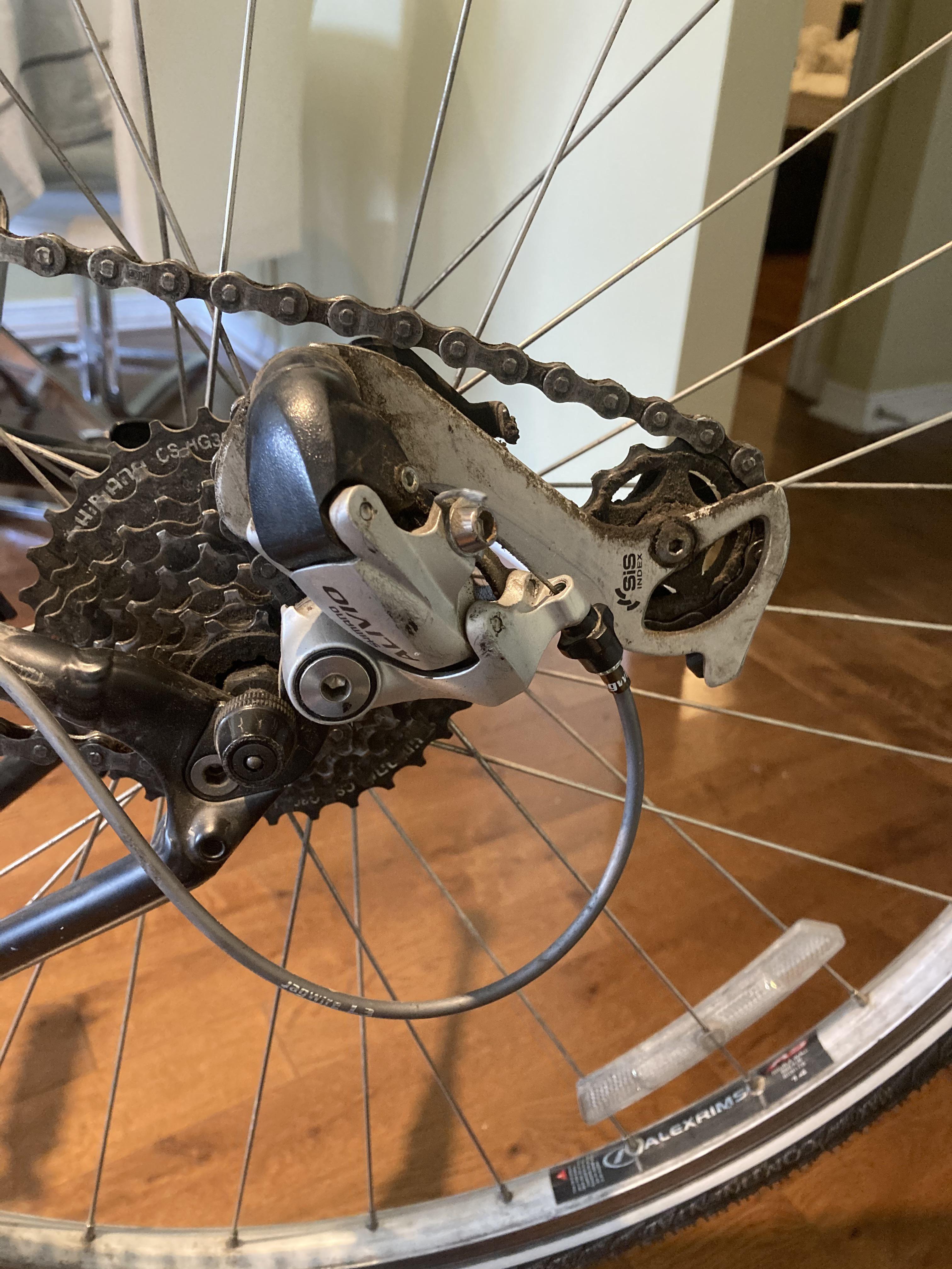 Chain rubbing over itself (rear derailleur) r/bikewrench