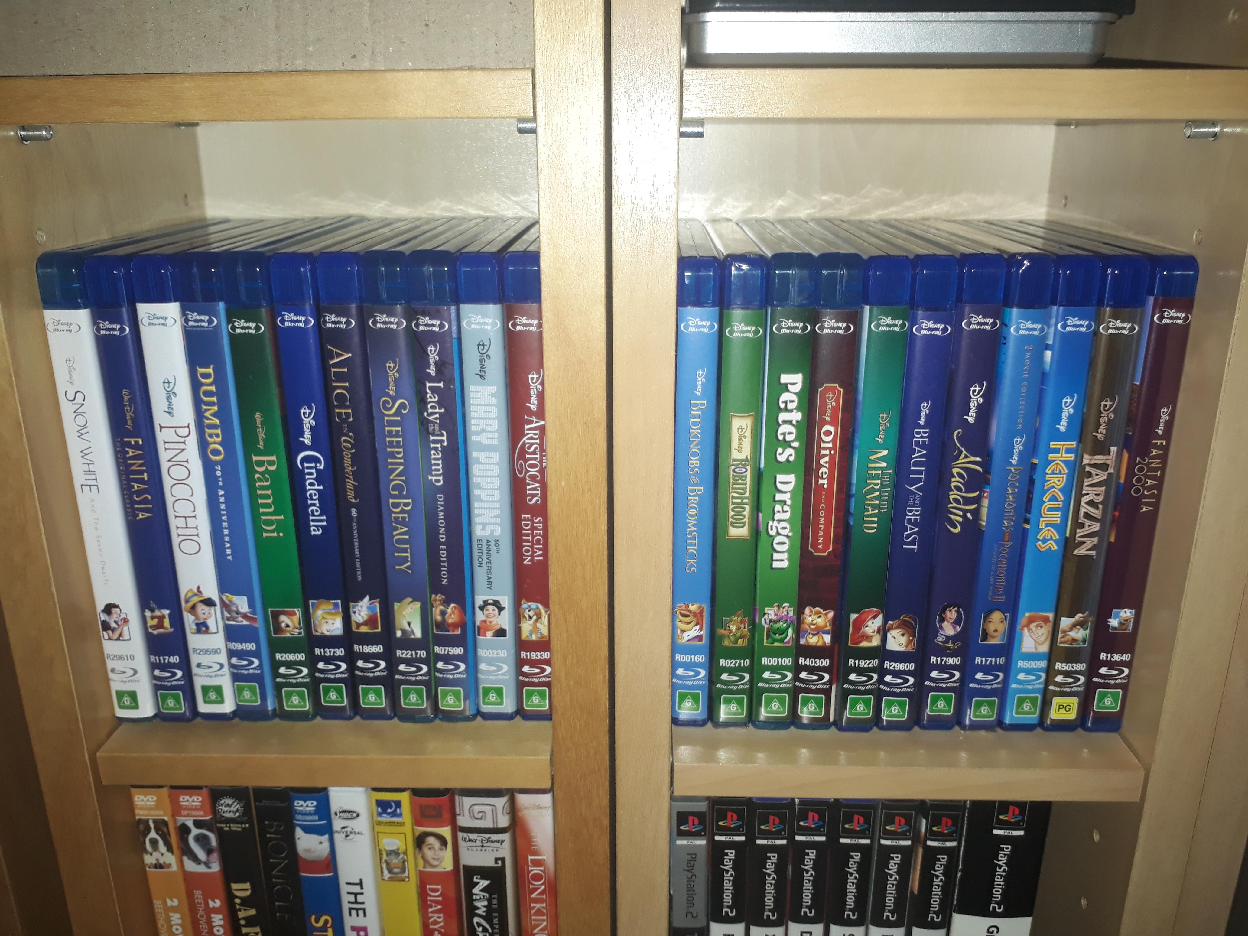My Disney BluRay Collection as of 22/11/2020! r/disney