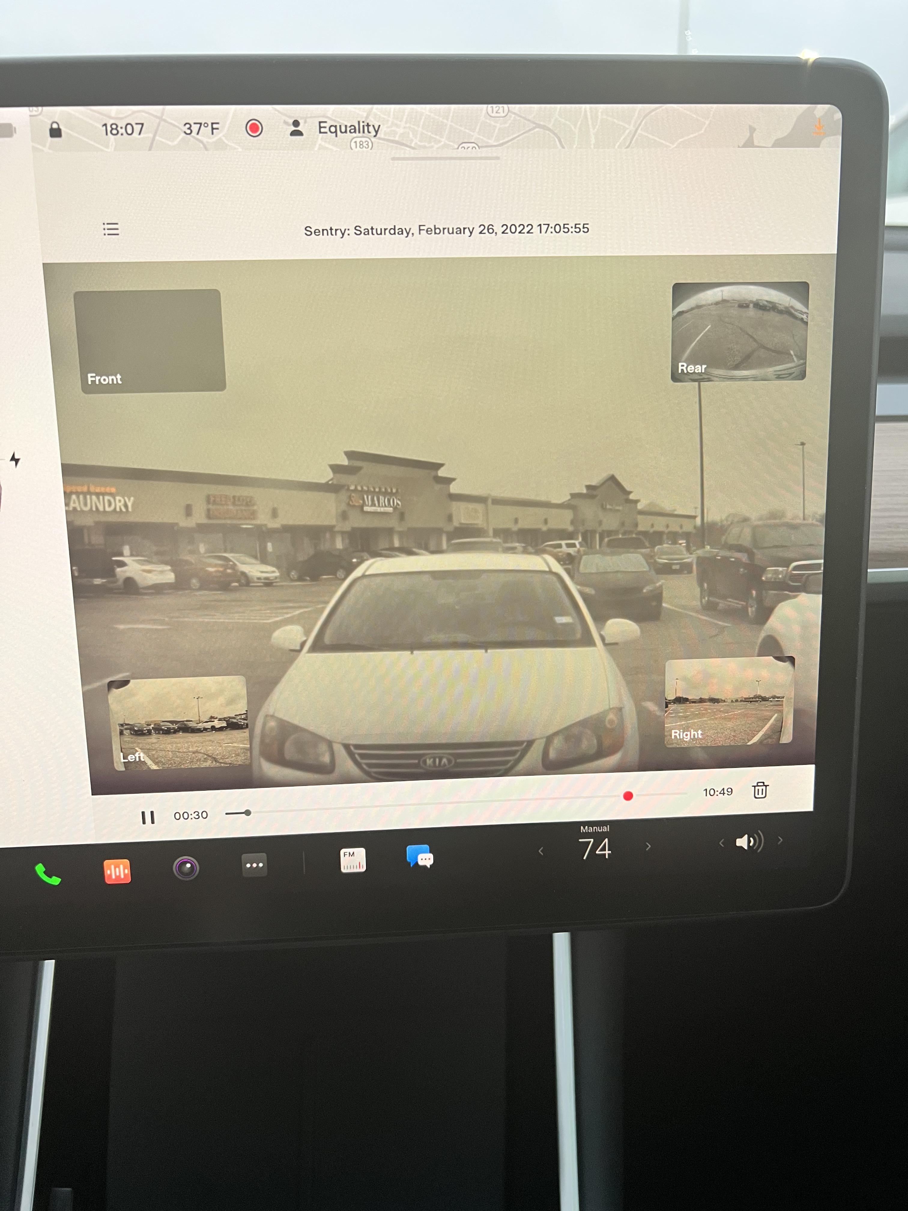 Is my front camera not working properly? See pic TeslaLounge