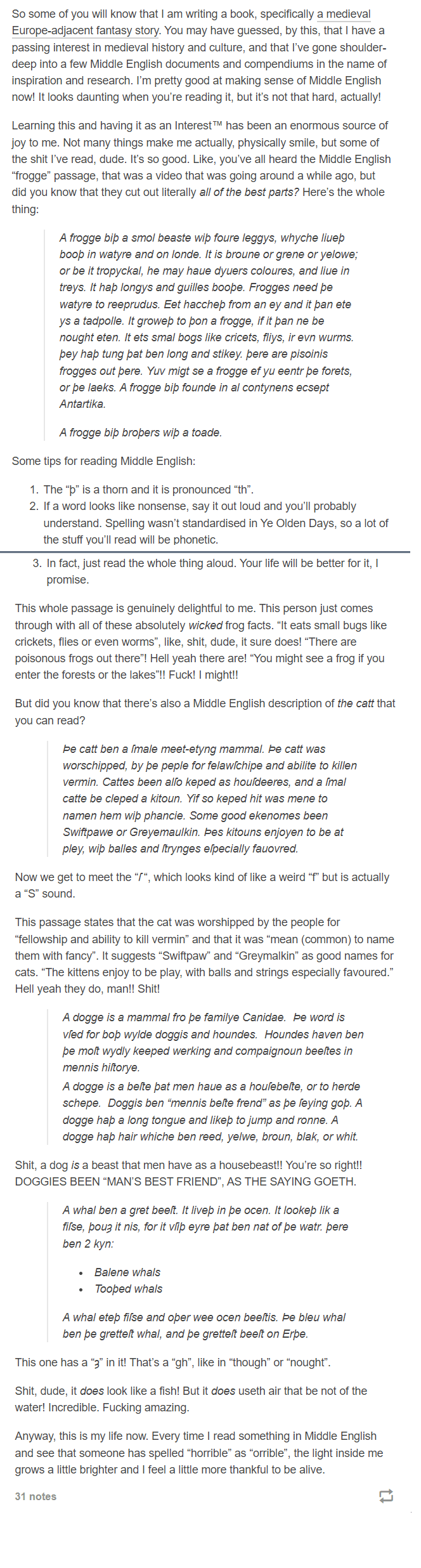 middle english wikipedia r/CuratedTumblr