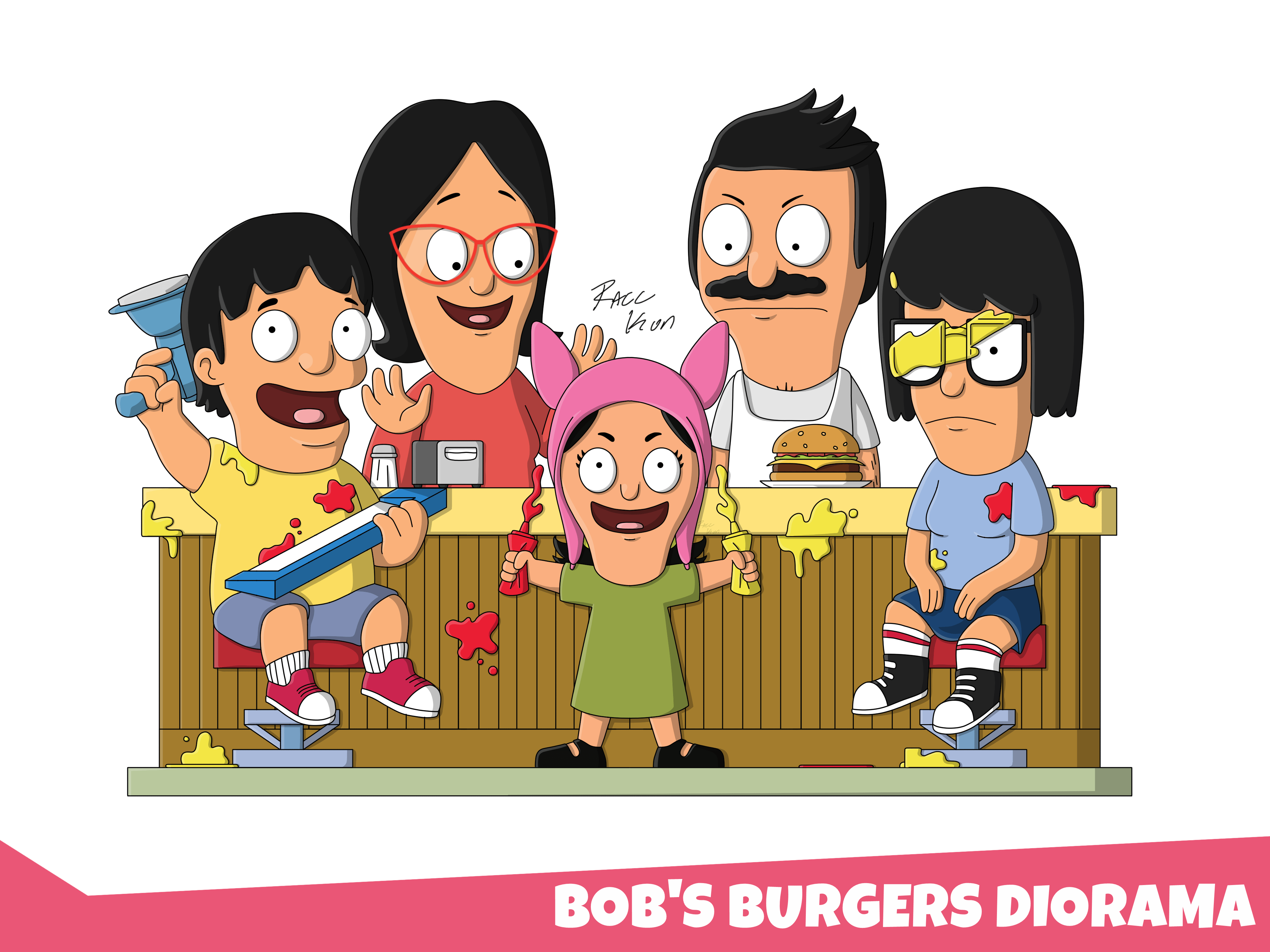 Bob's Burgers Diorama Youtooz Concept r/Youtooz