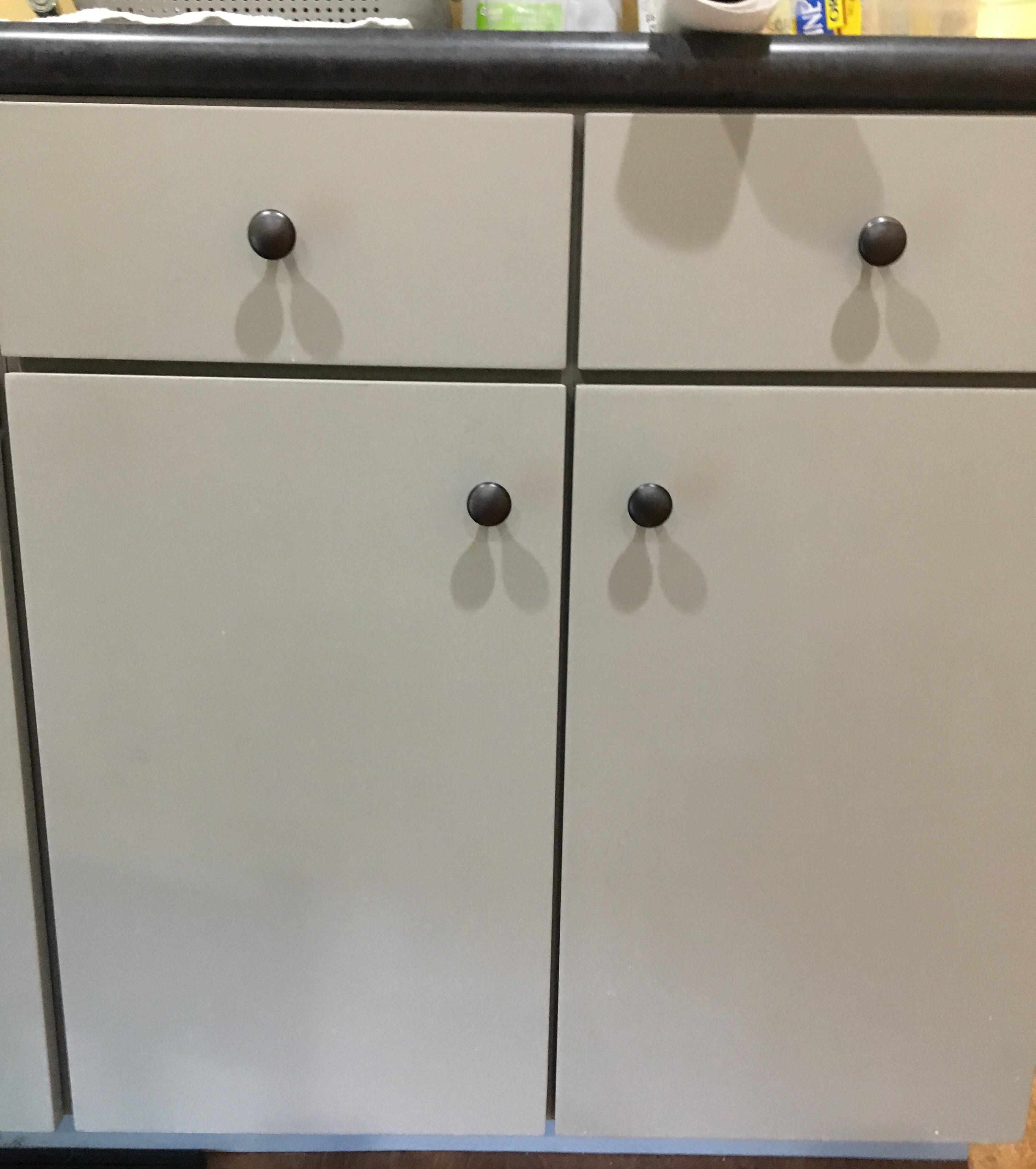 The way the light hits the and drawers in he break room at my