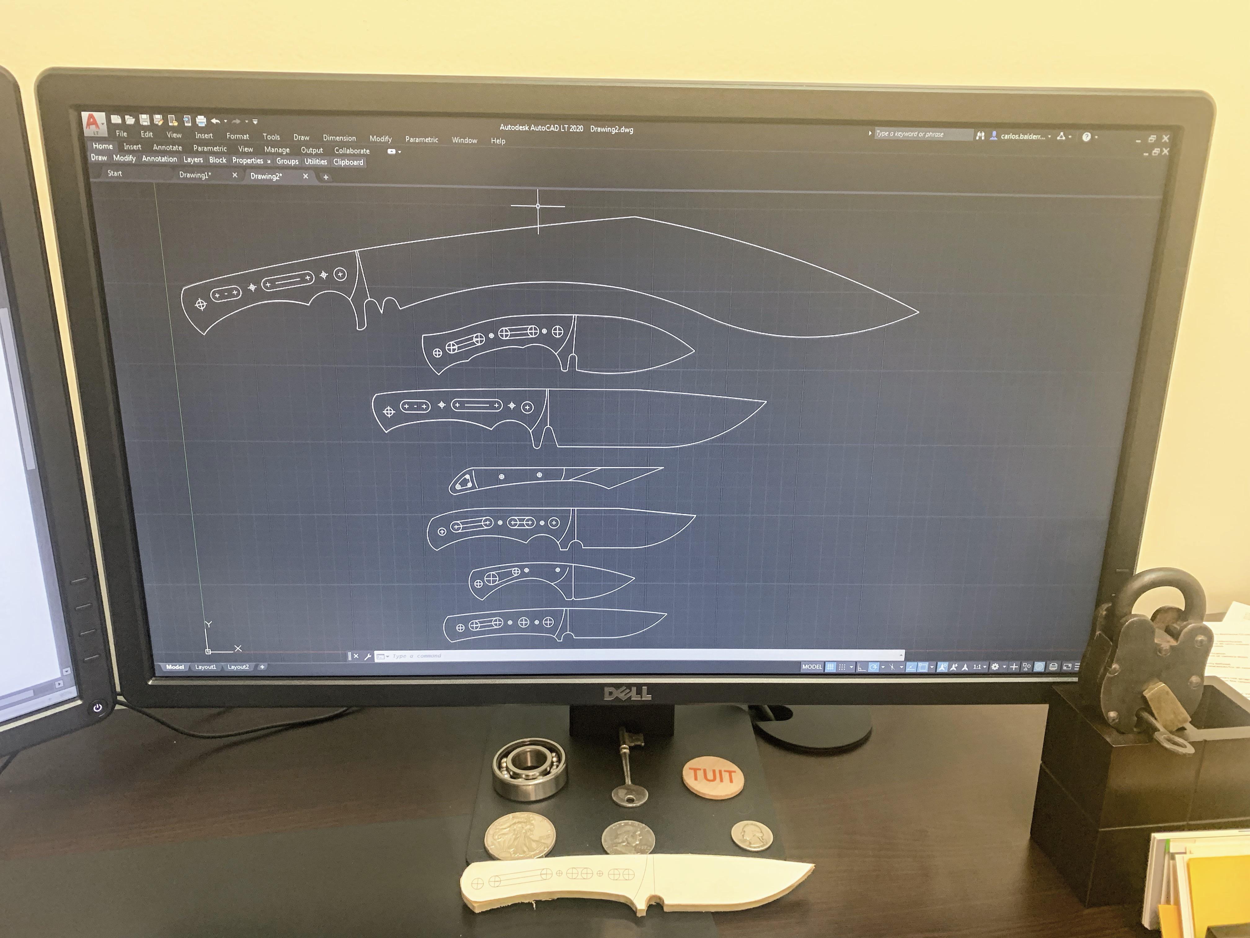 Let talk about knife design....What tools do you use to design a knife? Pencil & Paper, Sharpie
