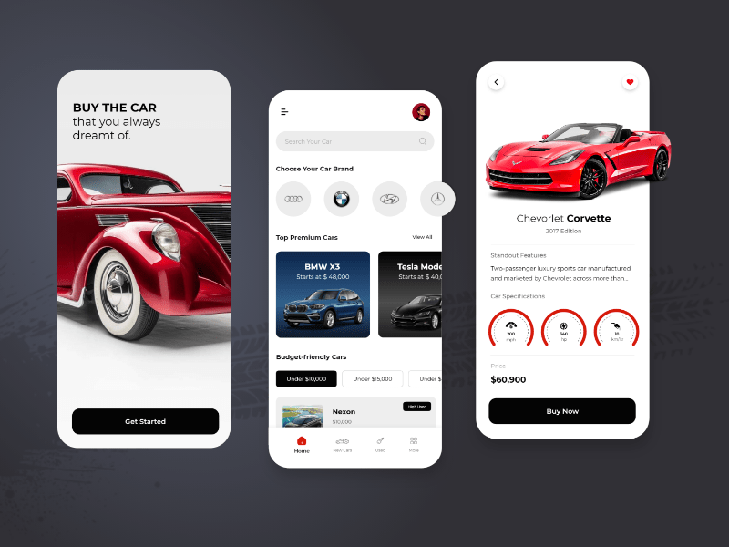 Car Marketplace App Design r/appdesign