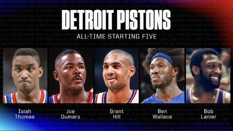 [ESPN] Detroit Pistons AllTime Starting Five DetroitPistons