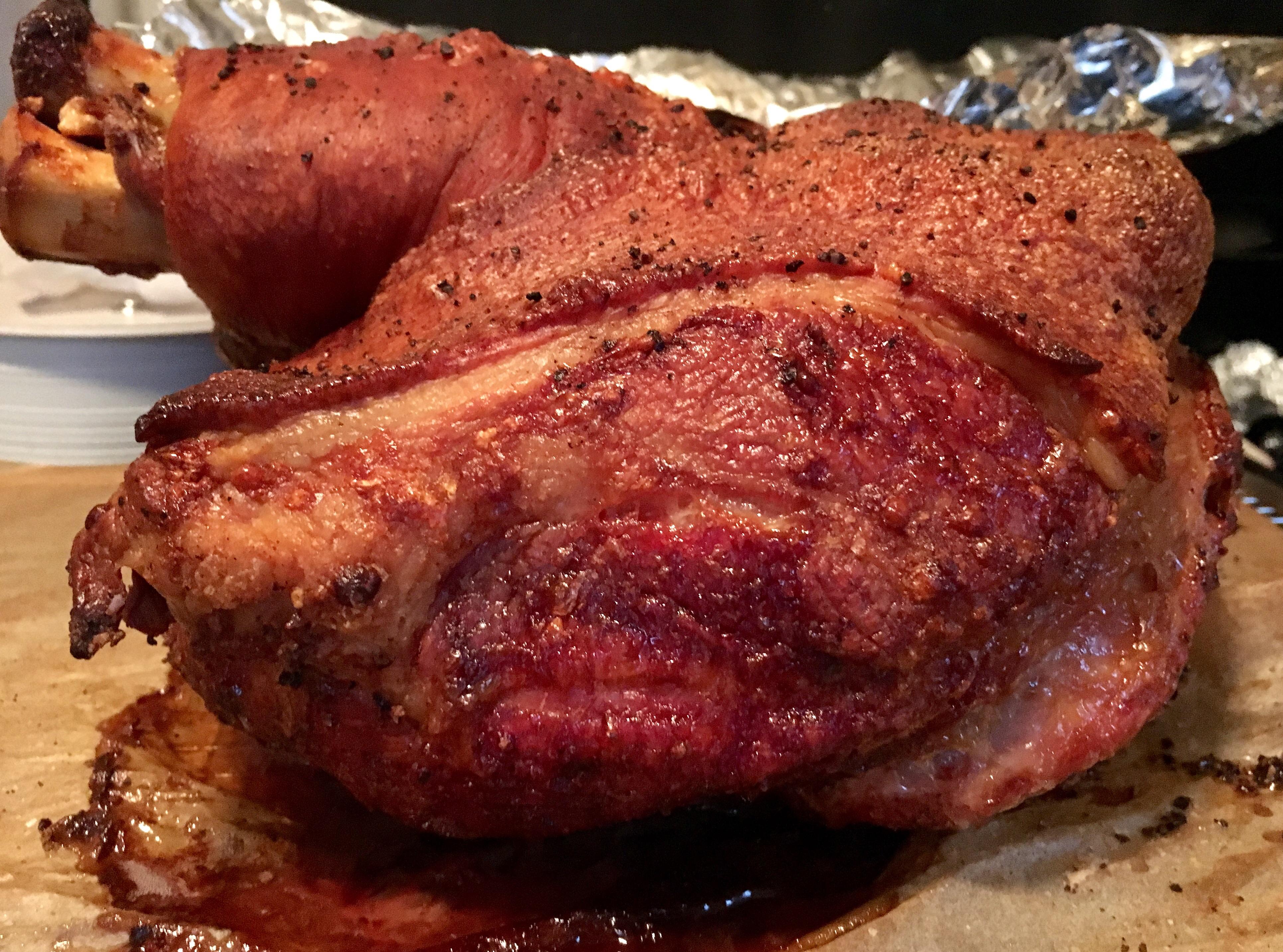 Kenji’s Crispy Roasted Pork Shoulder was a huge crowd pleaser. r