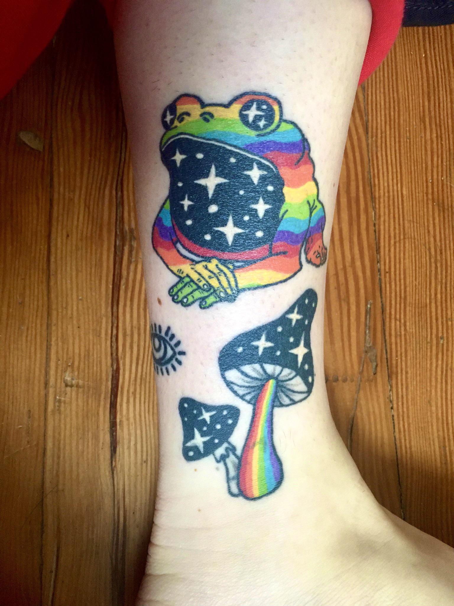 Trippy toad tattoo 5MeODMT