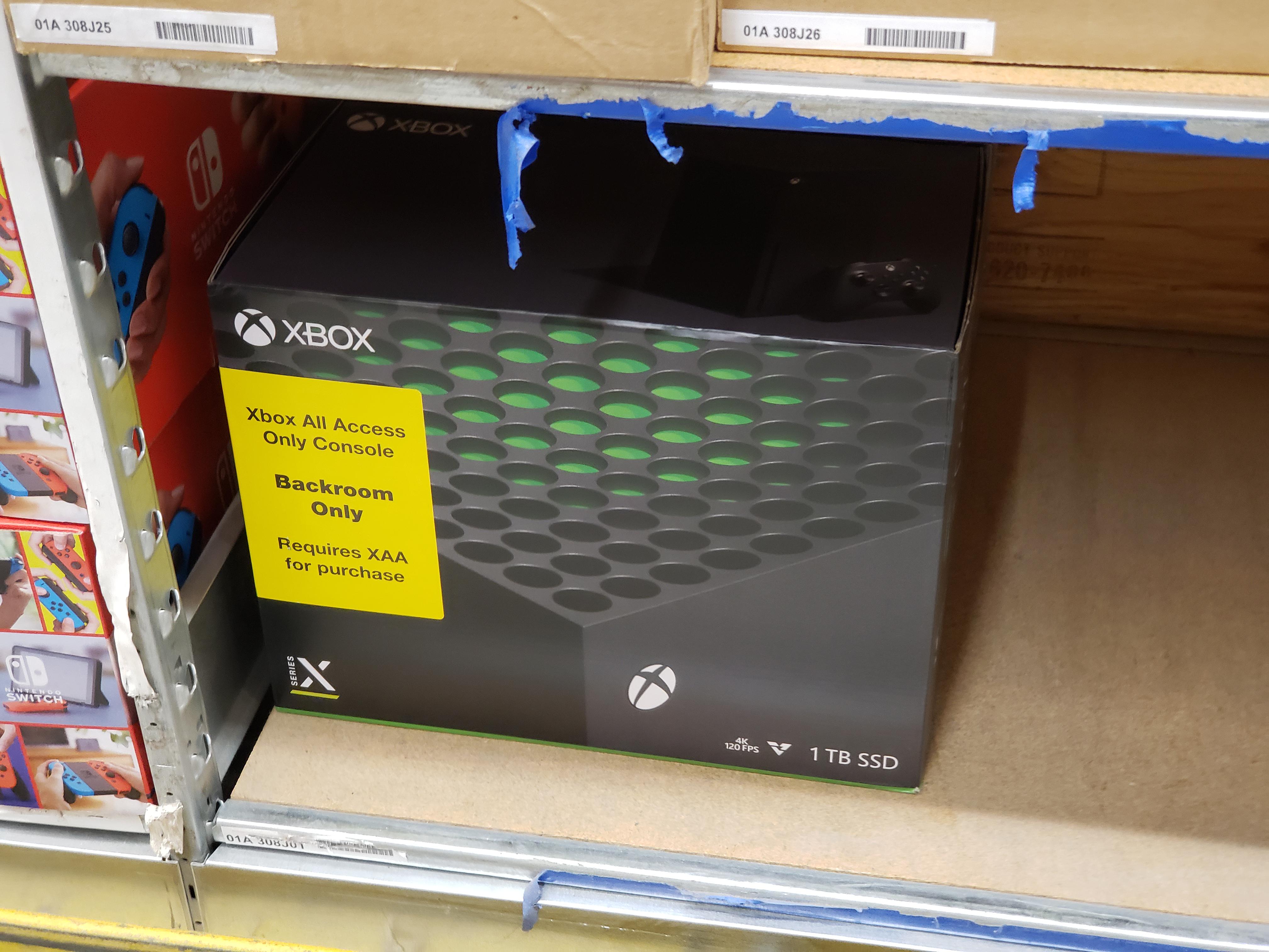 looks like xbox tryna push the all access recent shipment of series x