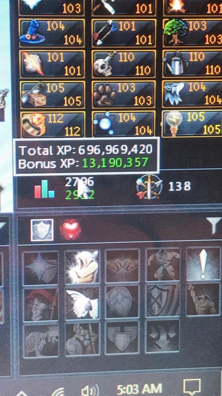 Finally reached my goal xp runescape