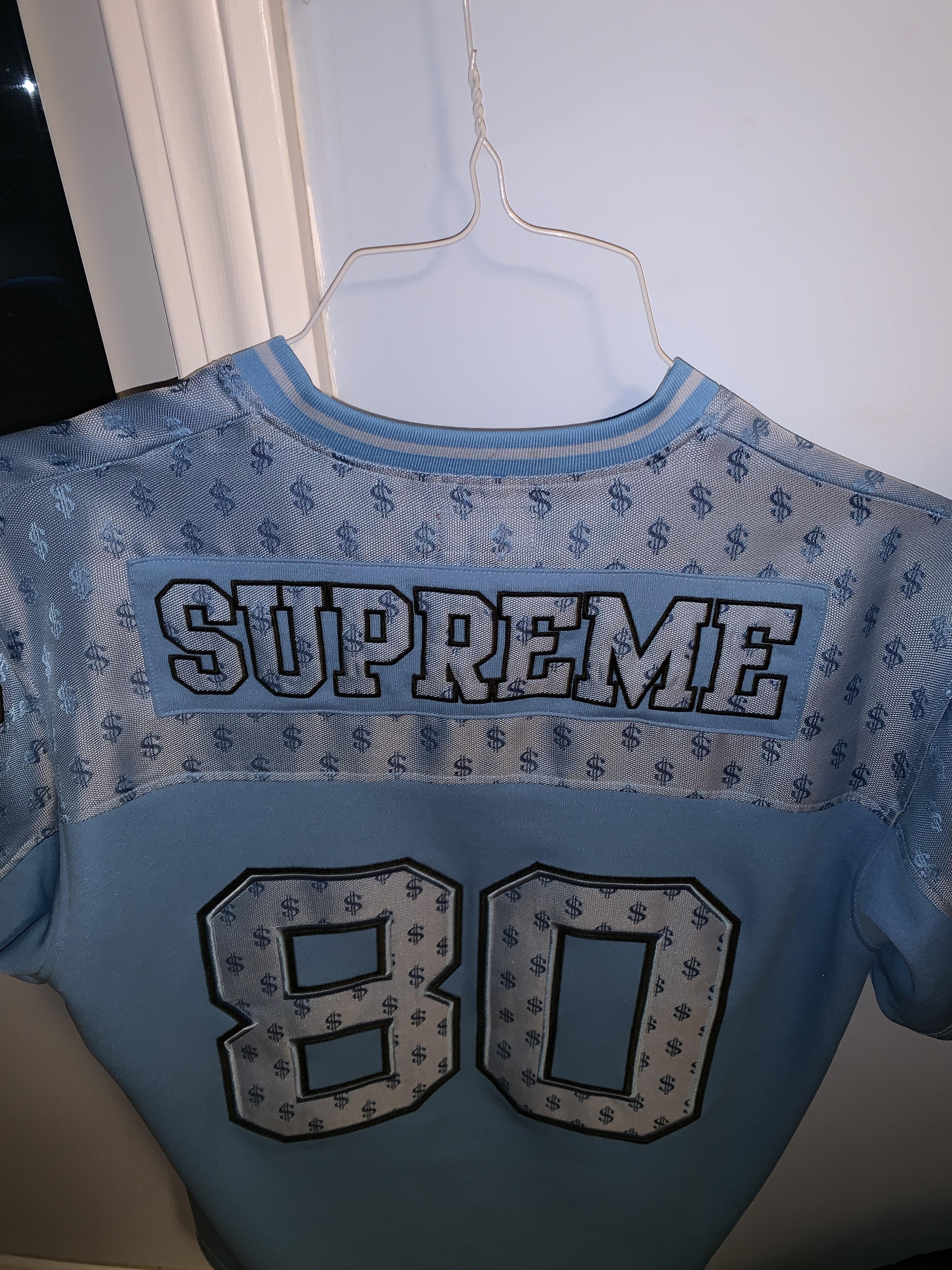 Supreme Columbia Blue Monogram Jersey SS18 r/supremeclothing
