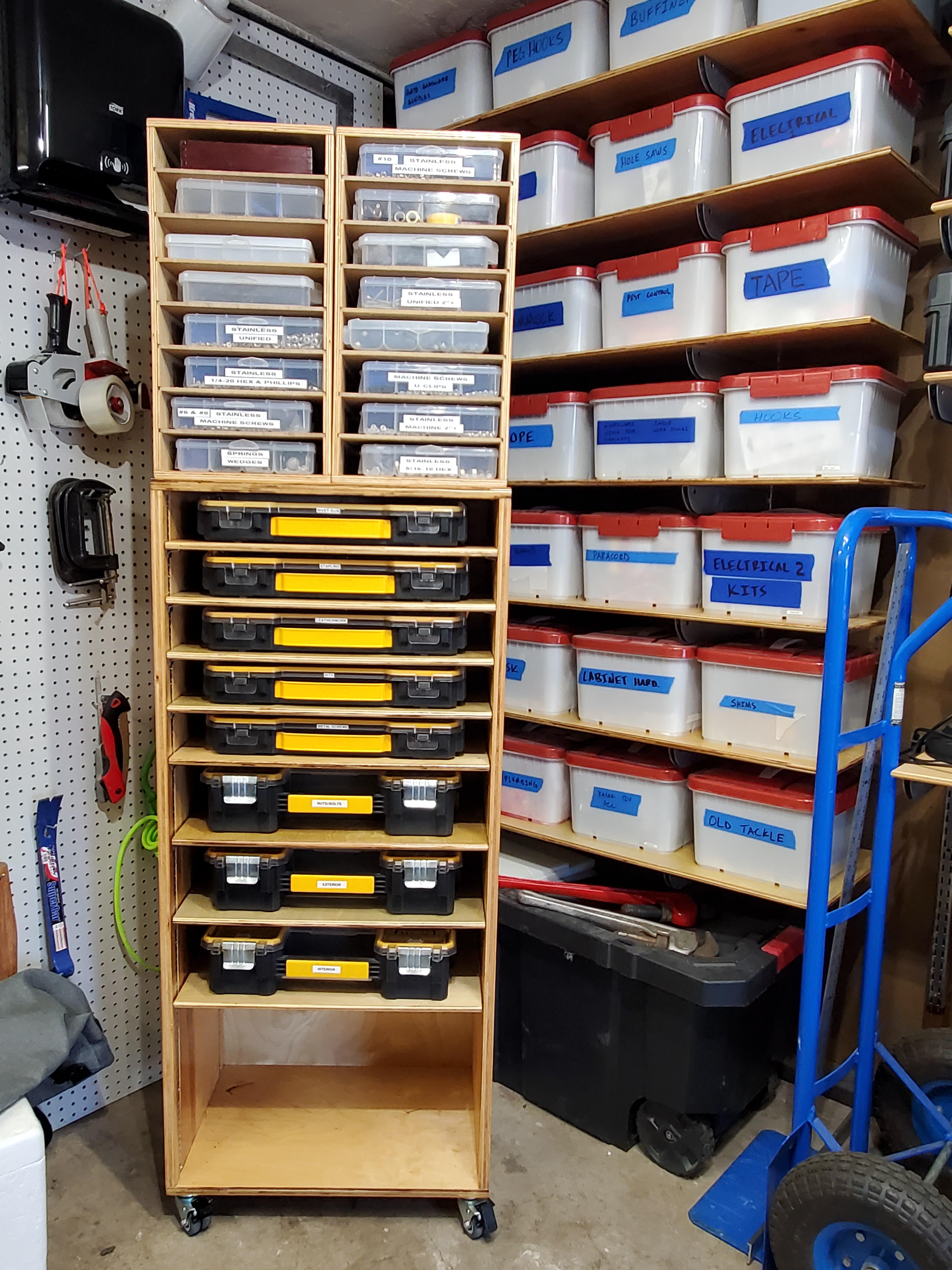Hardware Shelves Finished r/garageporn