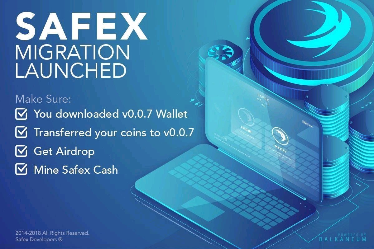 SAFEX Migration launched Get Your Safex Tokens and Safex Cash r/safex