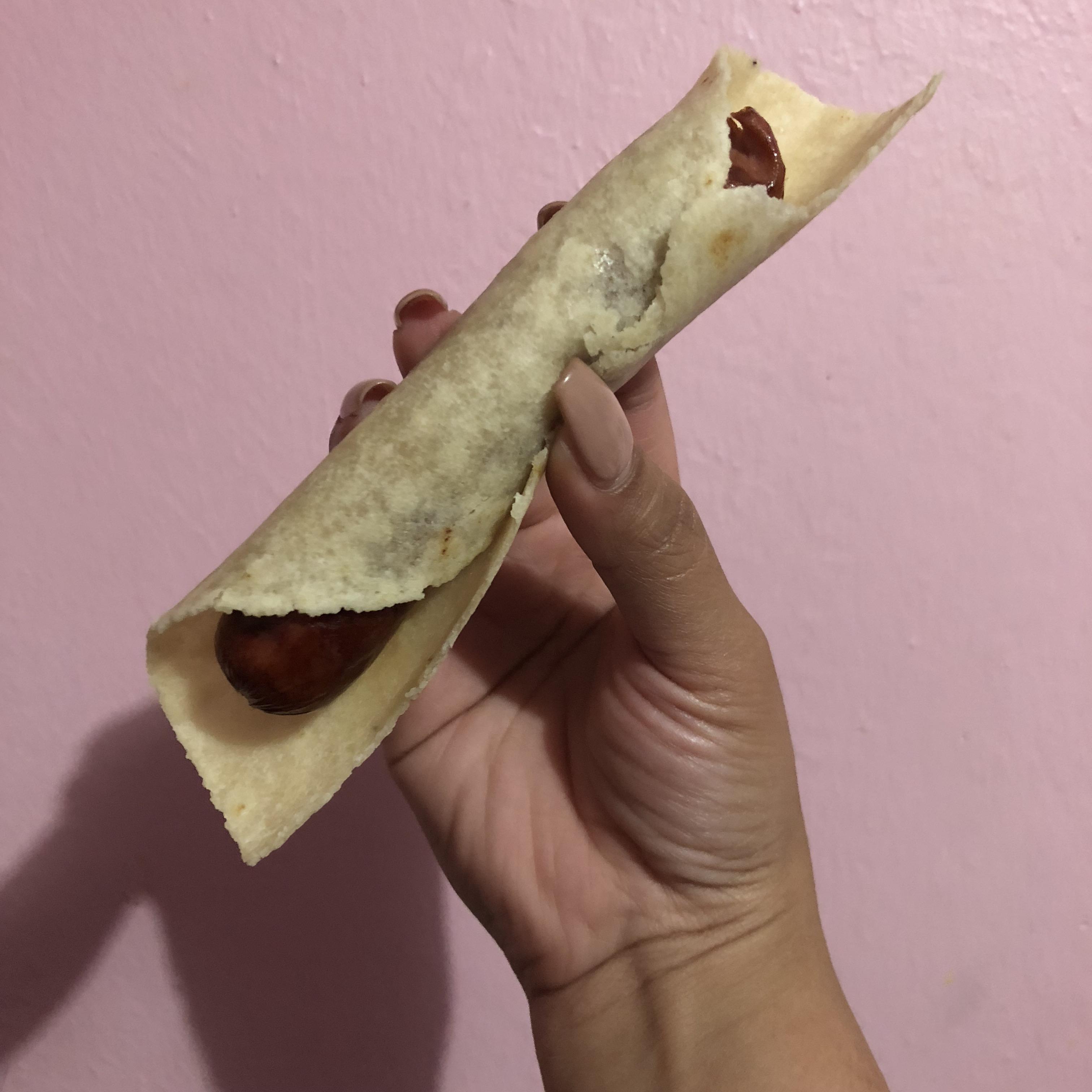 Keto Dog Almond Flour Tortilla with uncured beef hot dog r/ketorecipes