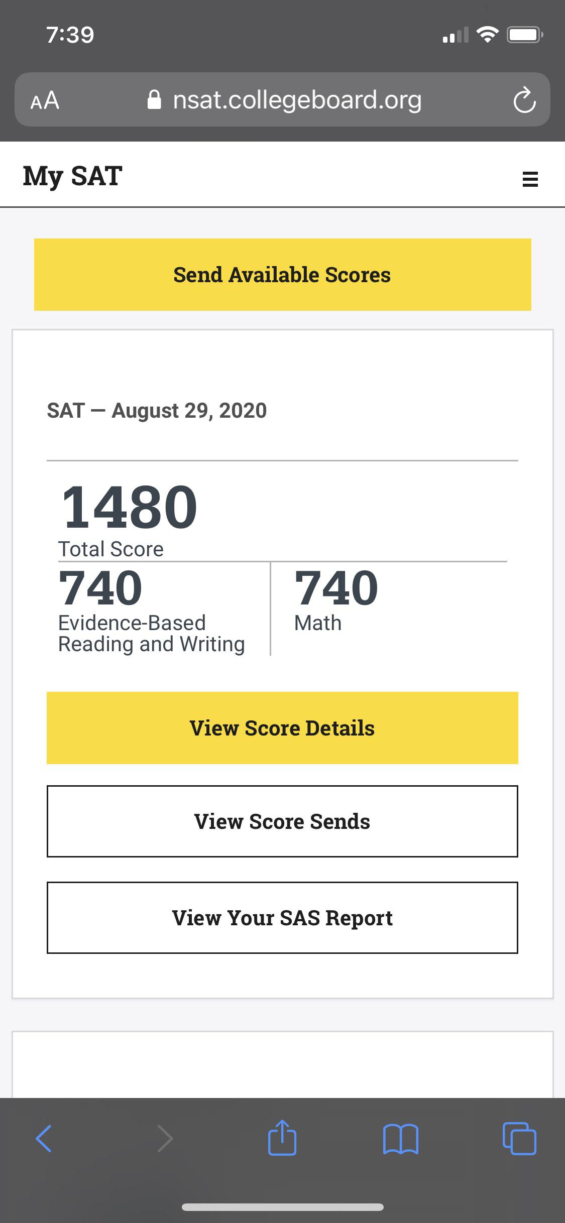 My sat scores came out!! r/Sat